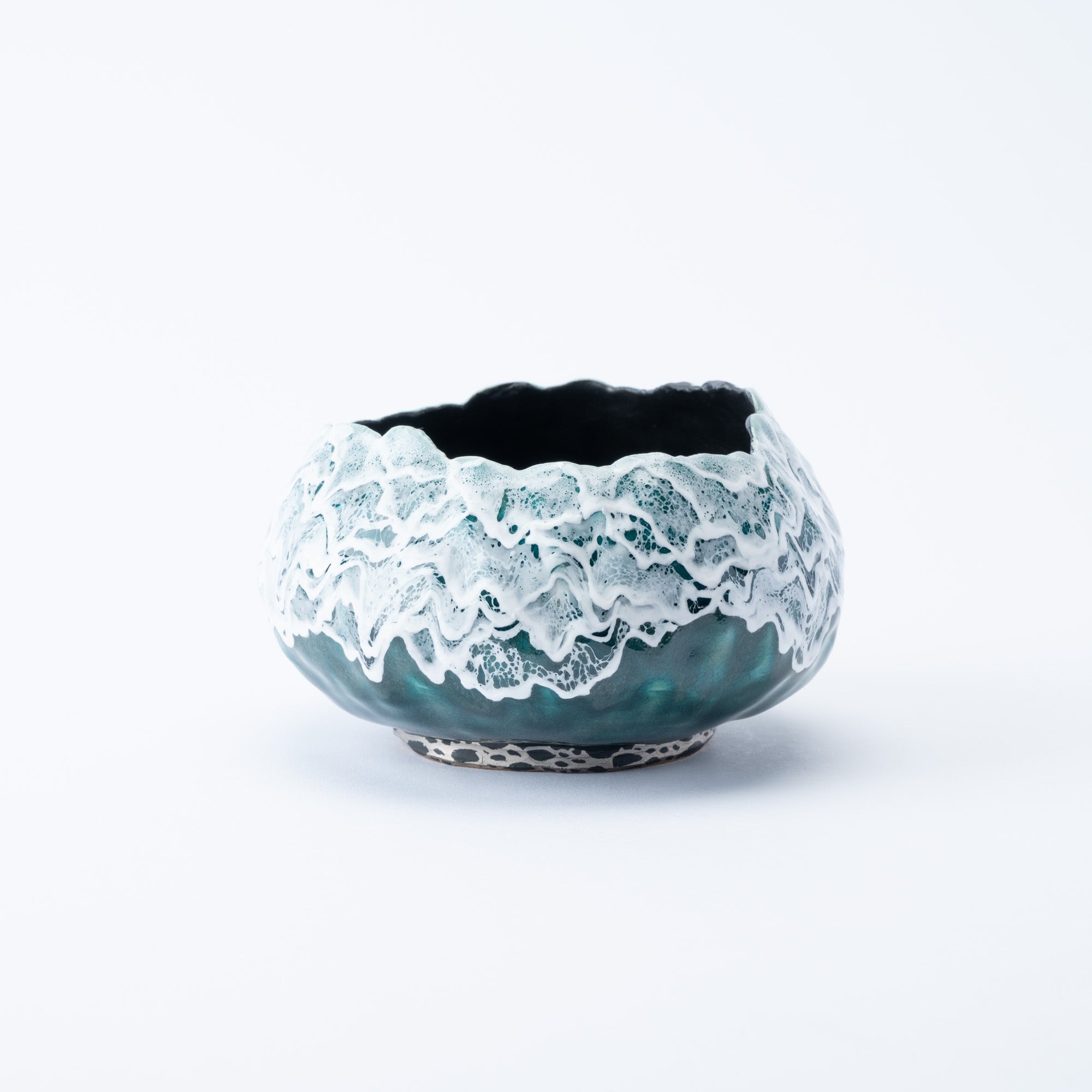 Sazameku Cascade Round Japanese Flower Vase　