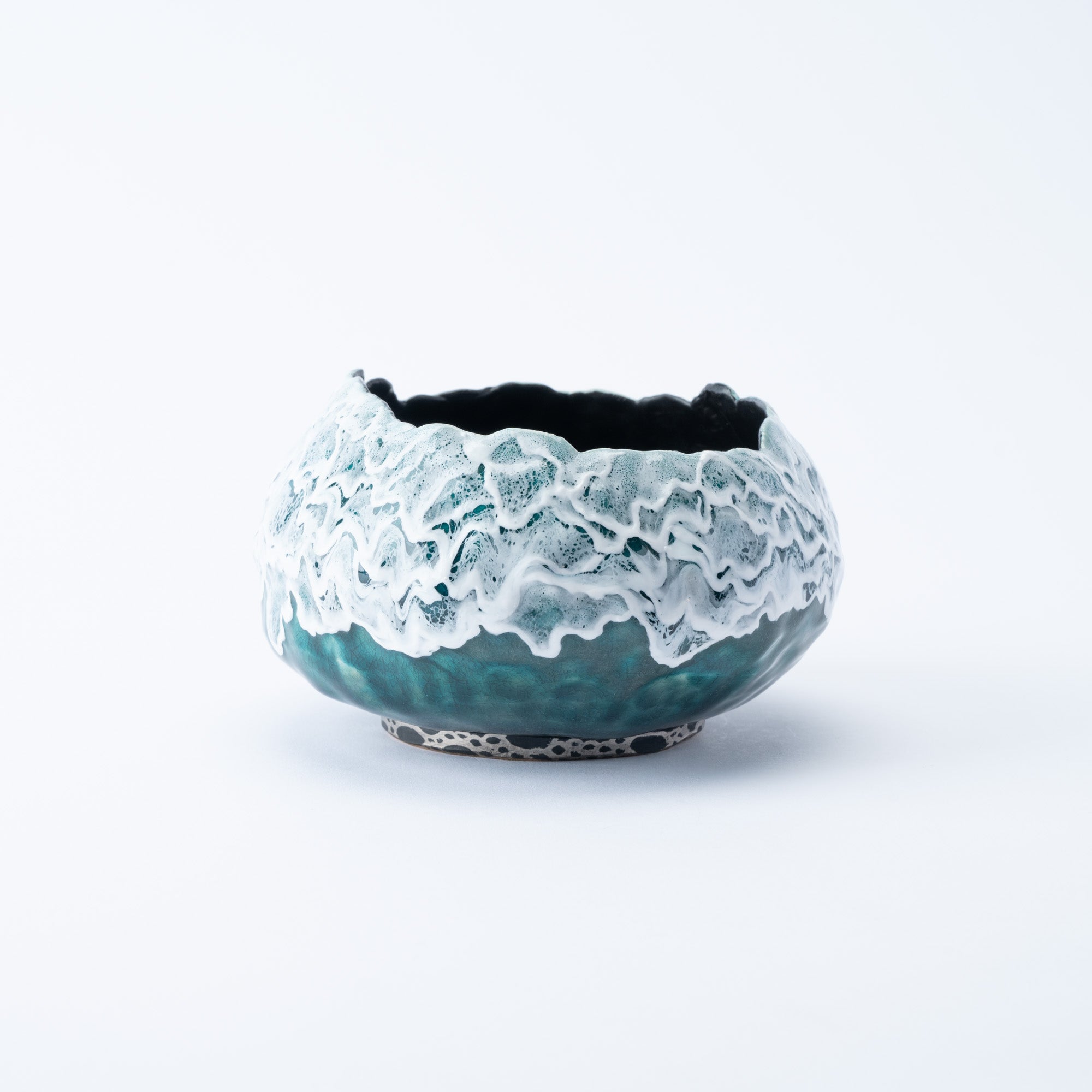 Sazameku Cascade Round Japanese Flower Vase　