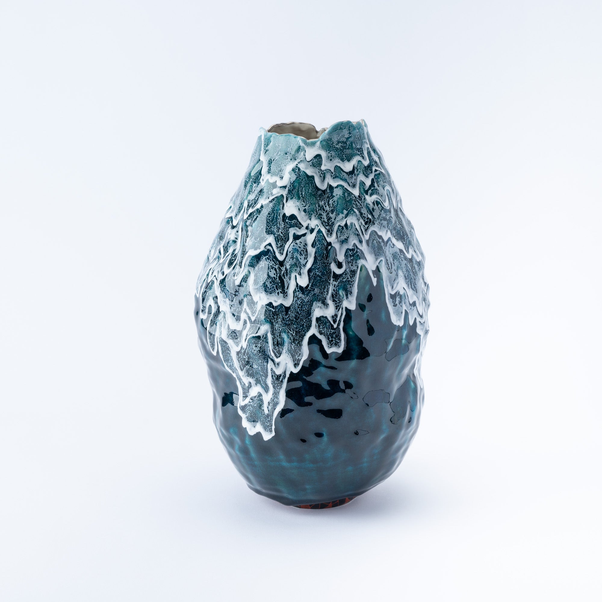 Sazameku Cascade Tall Japanese Flower Vase