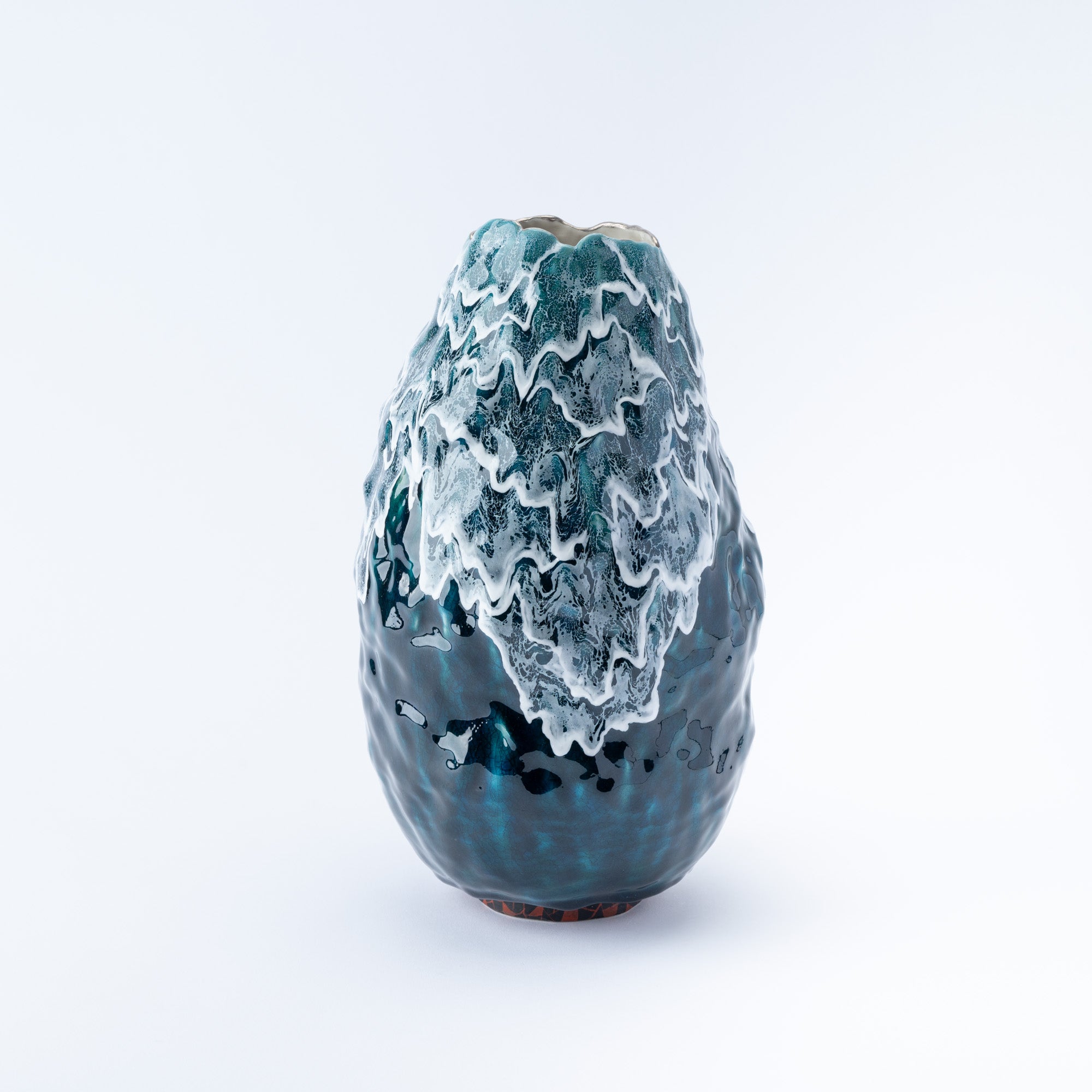 Sazameku Cascade Tall Japanese Flower Vase