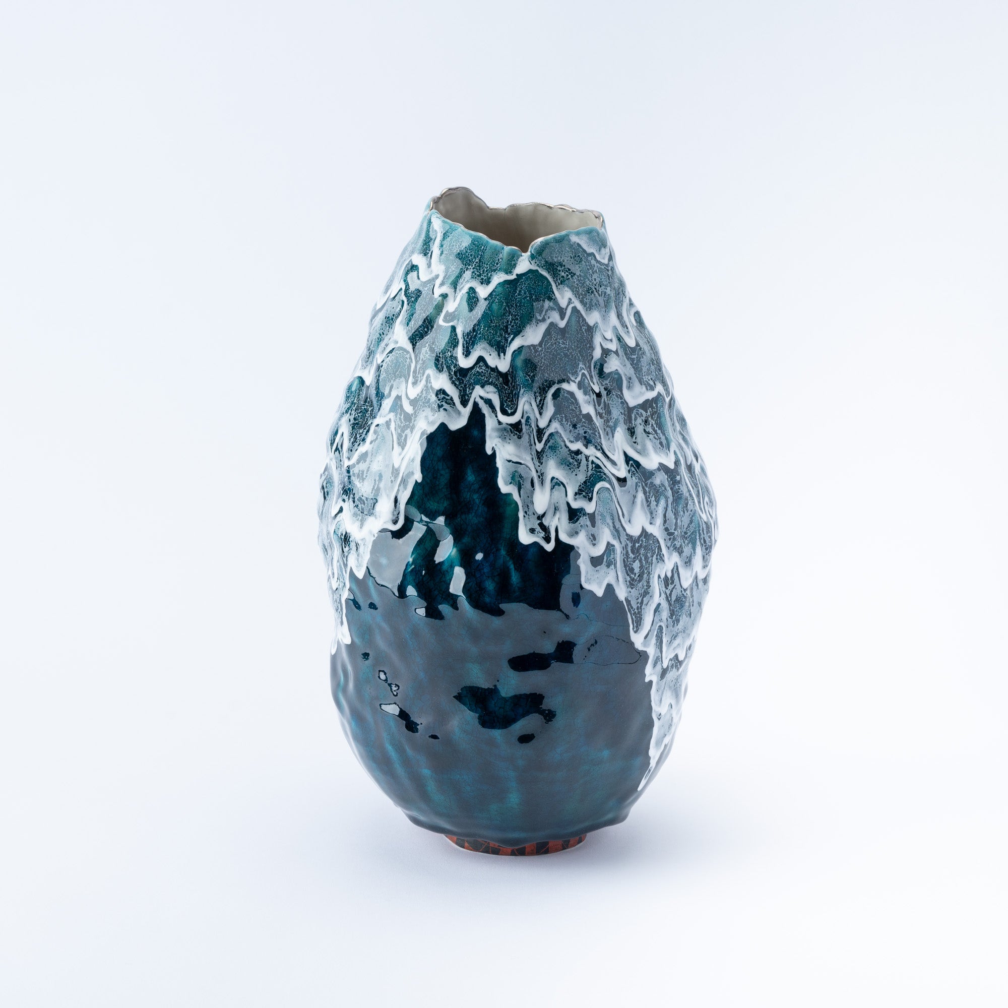 Sazameku Cascade Tall Japanese Flower Vase