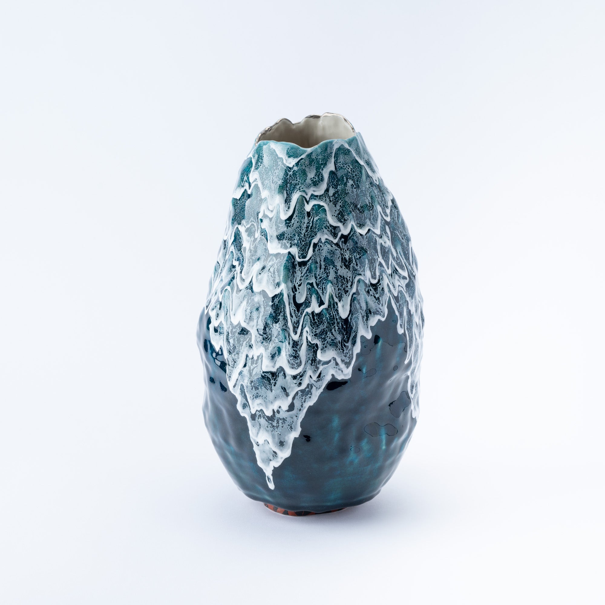 Sazameku Cascade Tall Japanese Flower Vase