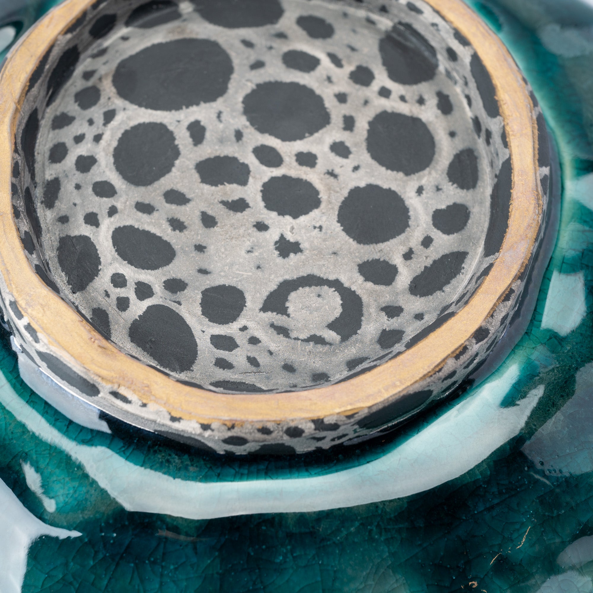 Sazameku Cascade Round Japanese Flower Vase　