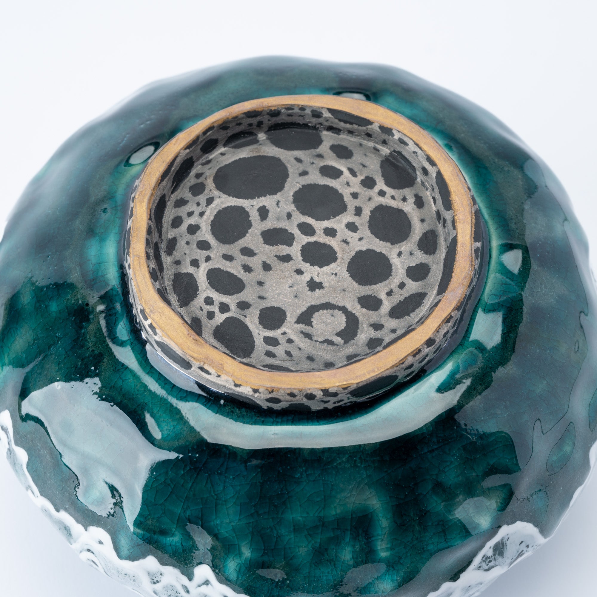 Sazameku Cascade Round Japanese Flower Vase　