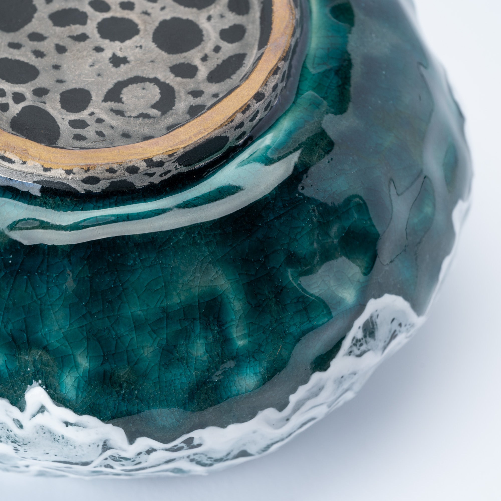 Sazameku Cascade Round Japanese Flower Vase　