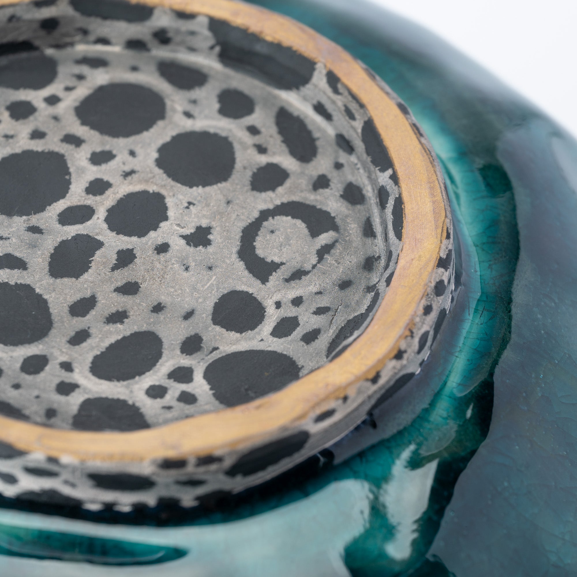 Sazameku Cascade Round Japanese Flower Vase　