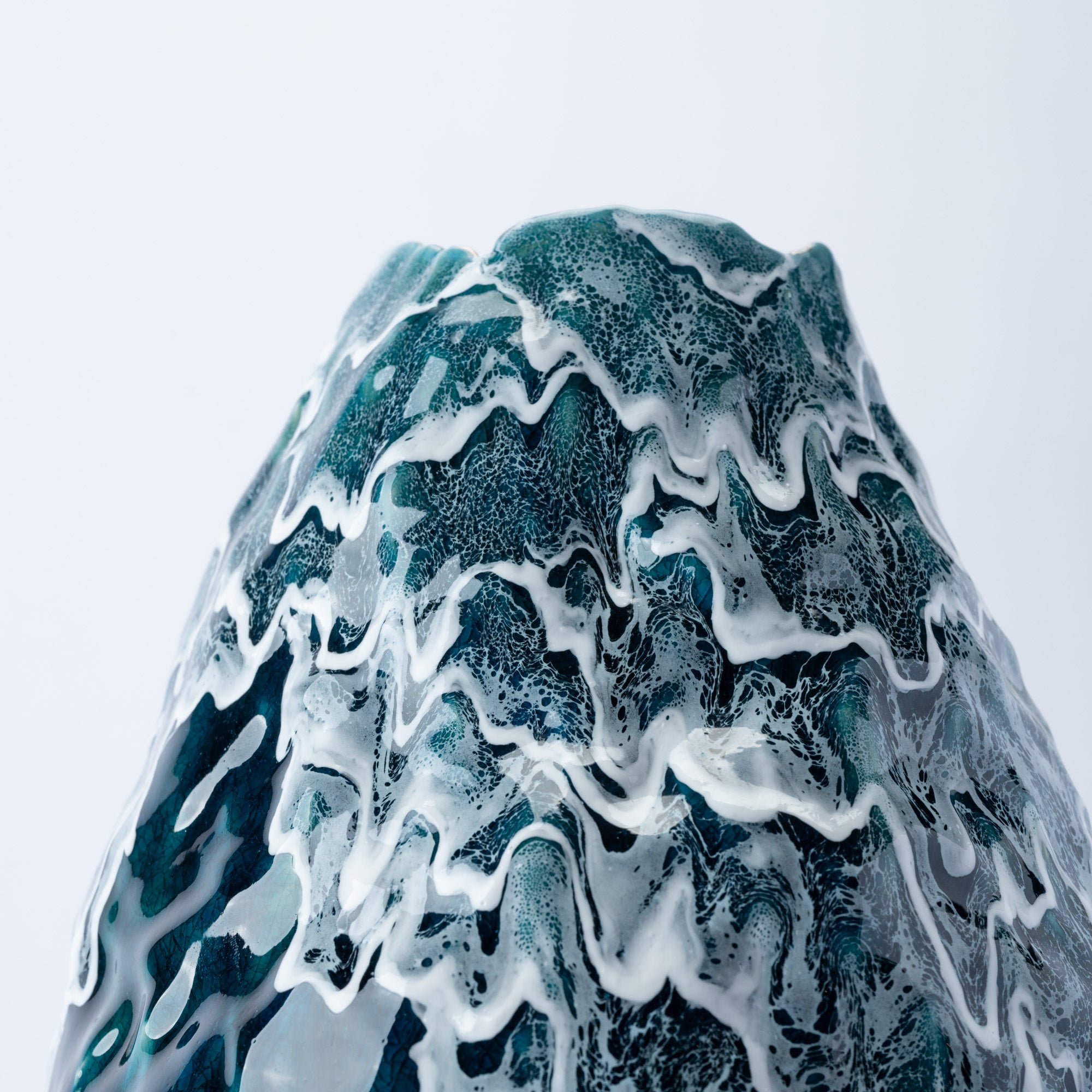 Sazameku Cascade Tall Japanese Flower Vase