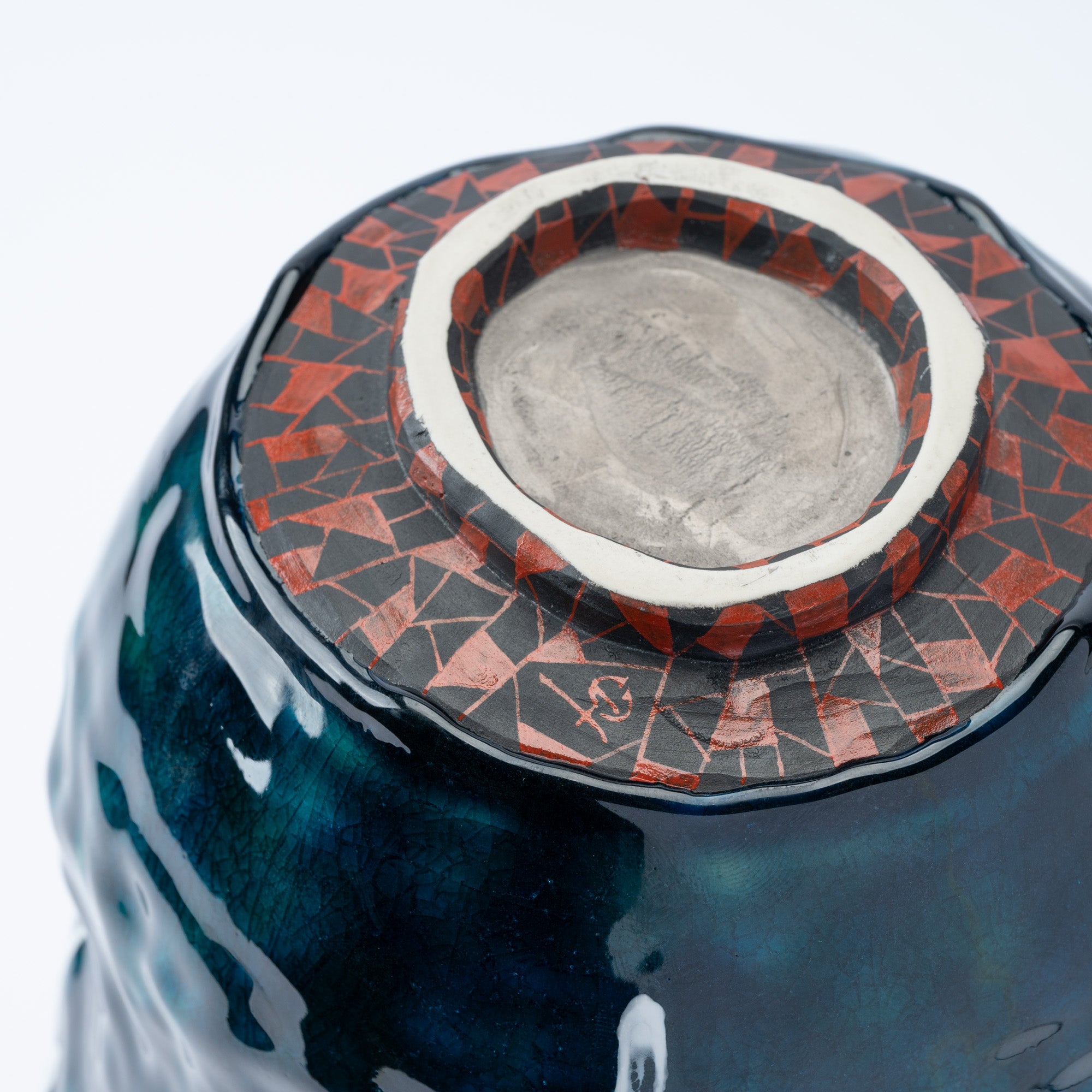 Sazameku Cascade Tall Japanese Flower Vase