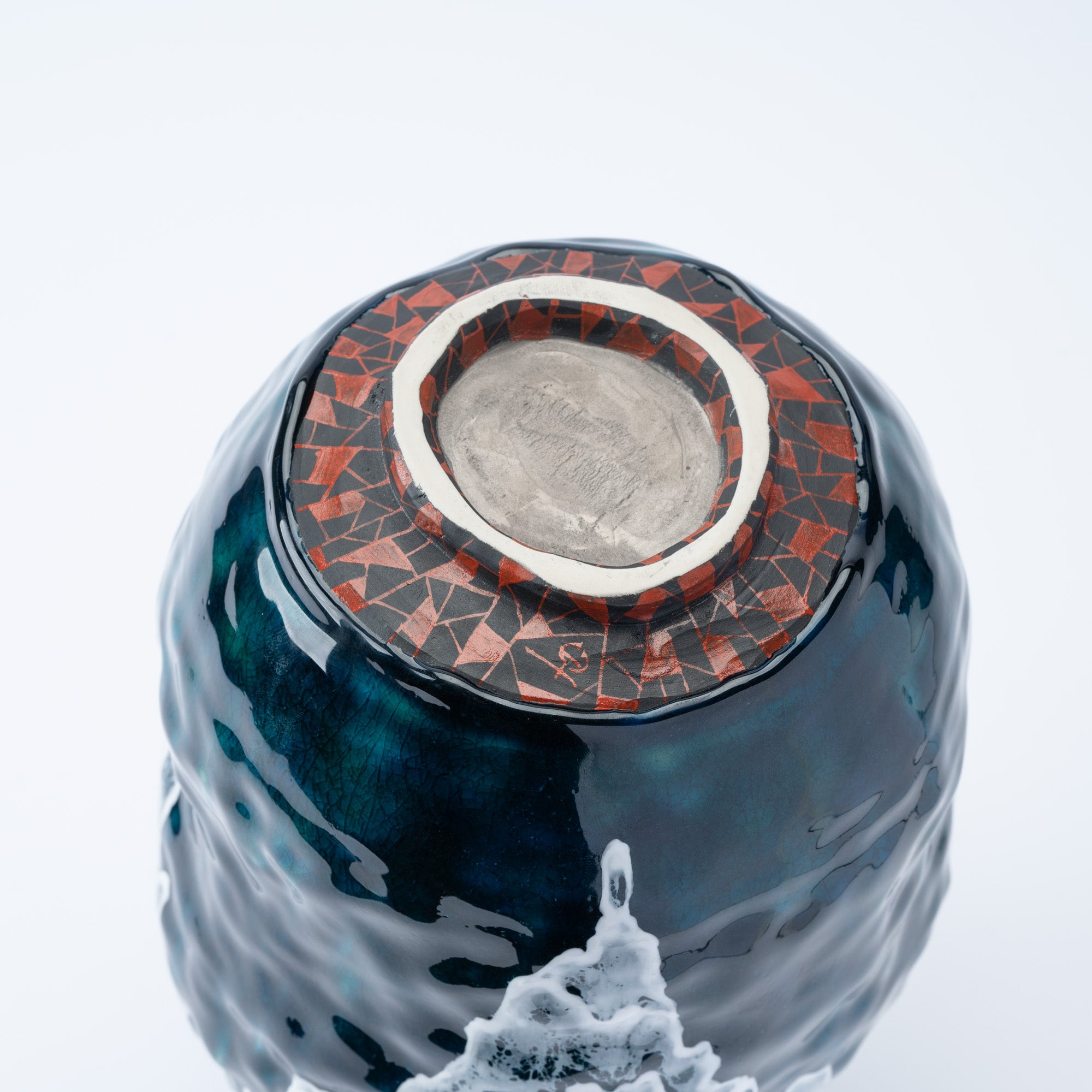 Sazameku Cascade Tall Japanese Flower Vase