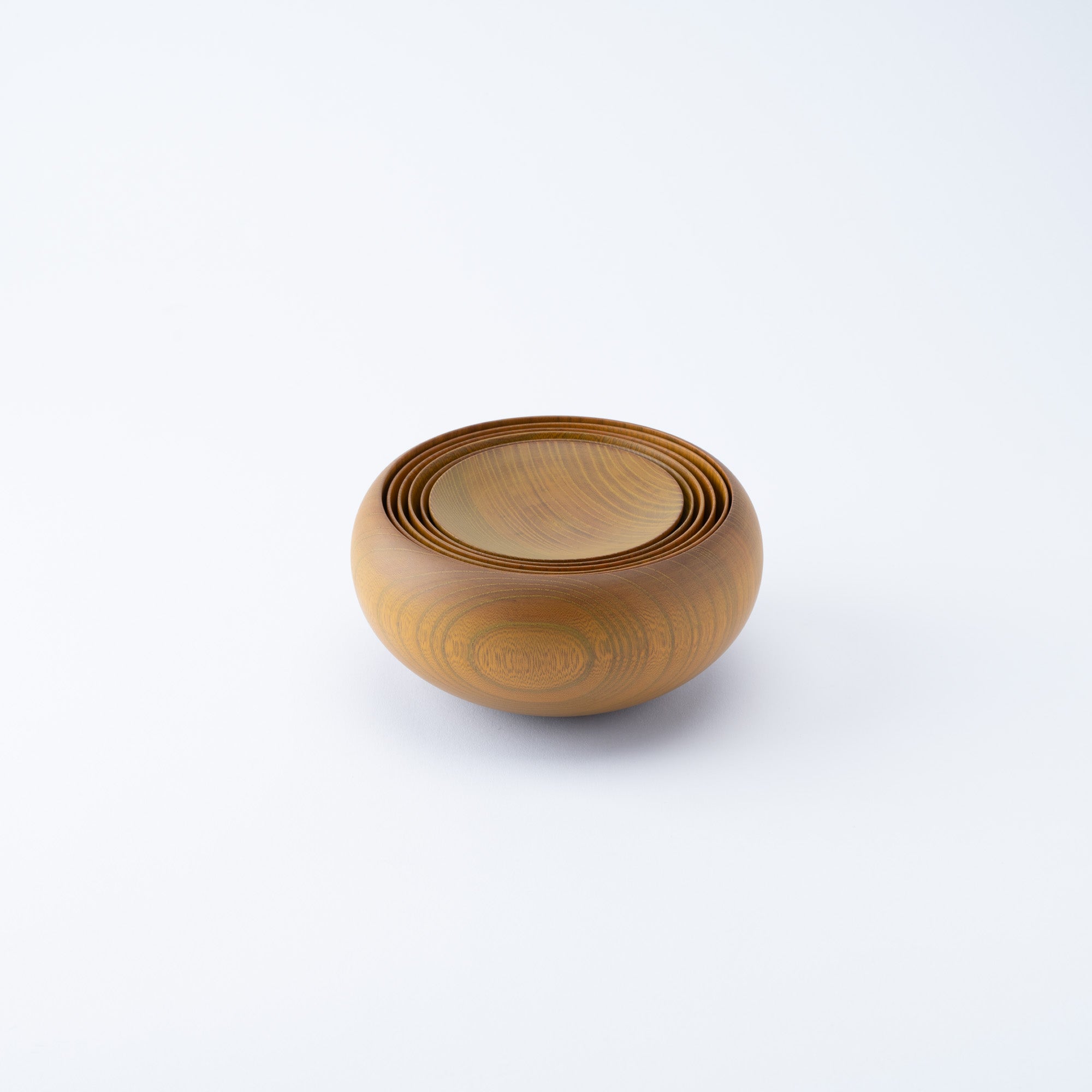 Yellow Matte Wipe-Lacquer Finish Oryoki Bowl Set
