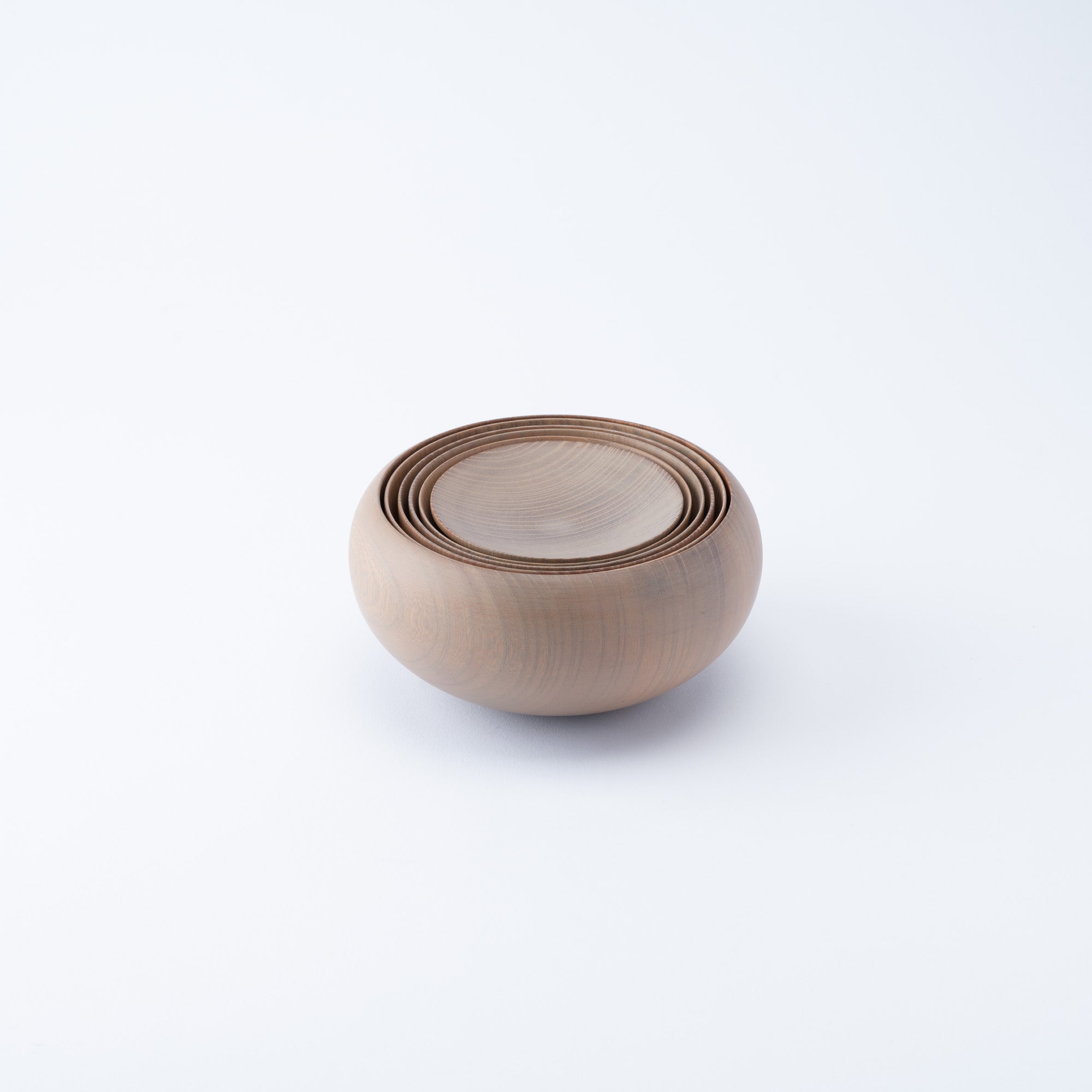 White Matte Wipe-Lacquer Finish Oryoki Bowl Set