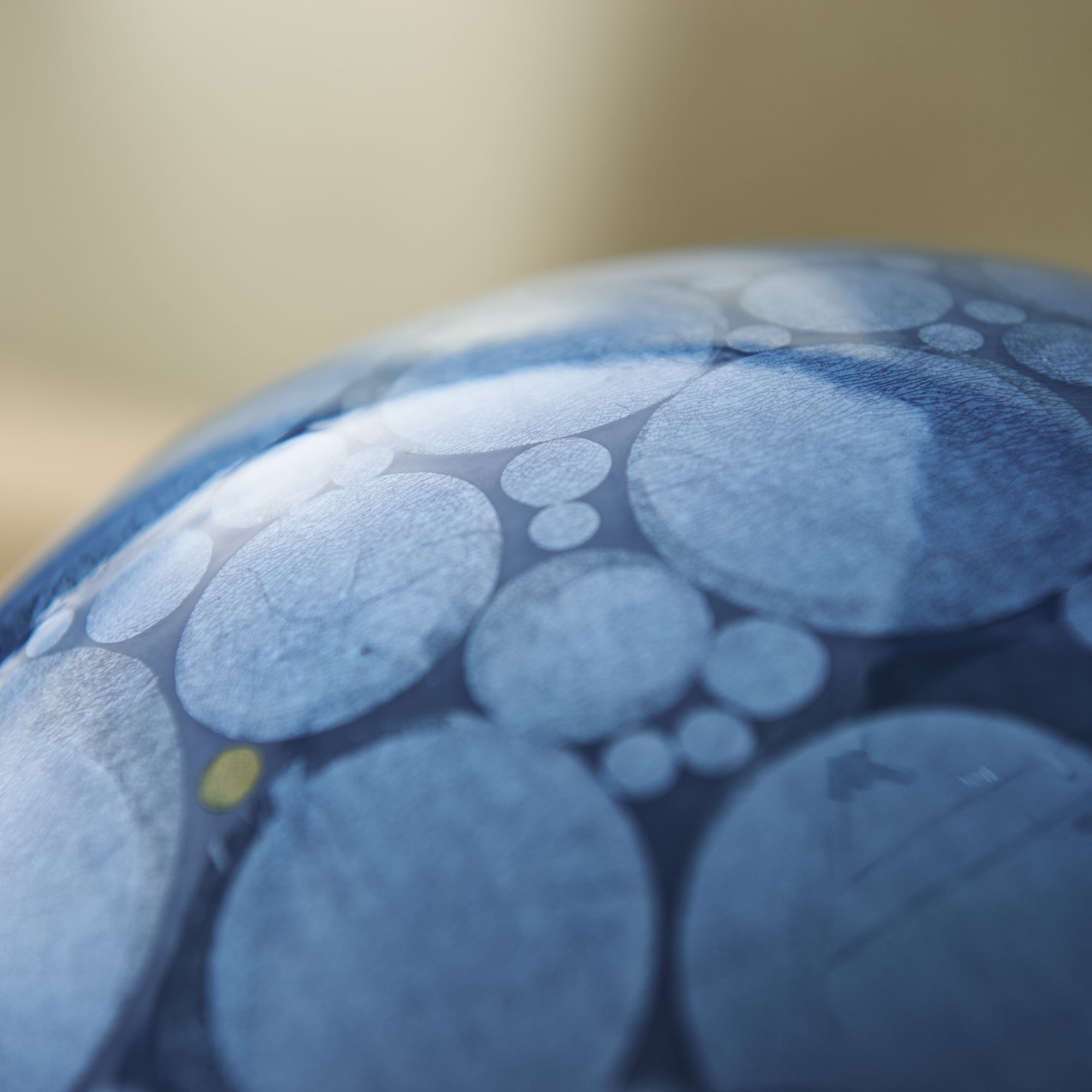 Yuri-Ginsai Pale Azure Circular Pattern Vase