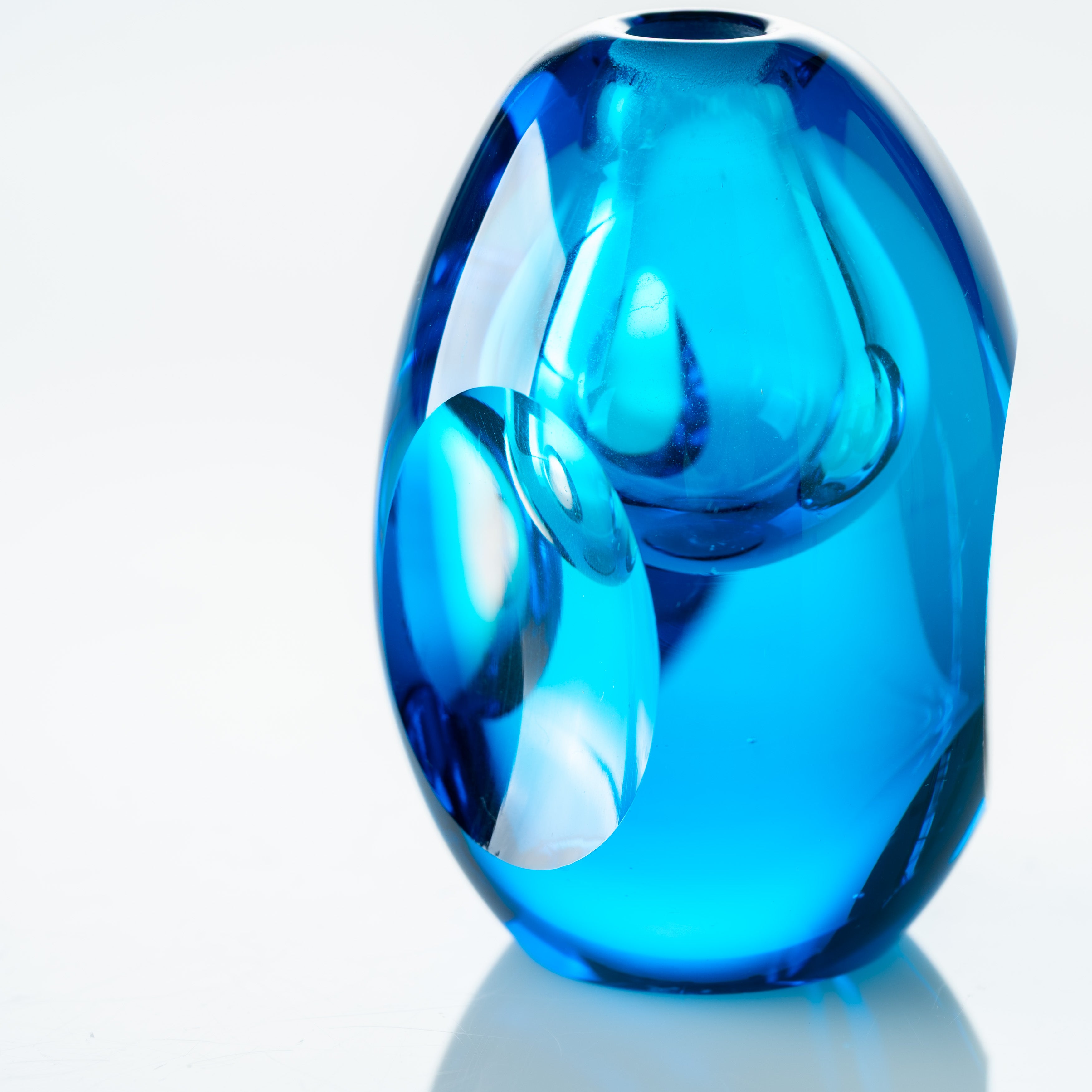Erinnerungen an die Farben des Ozeans Blau Parfümflasche