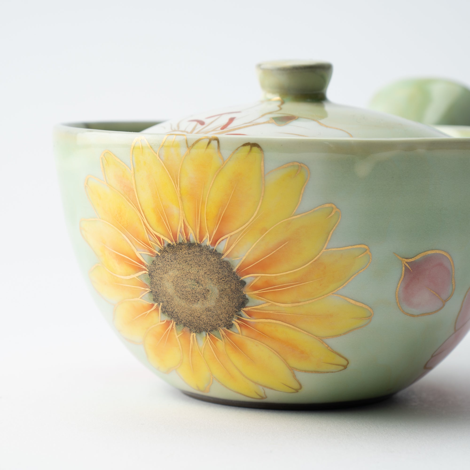 Colorful Floral Japanese Teapot