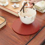 Miyabitake Round Japanese Bamboo Plate