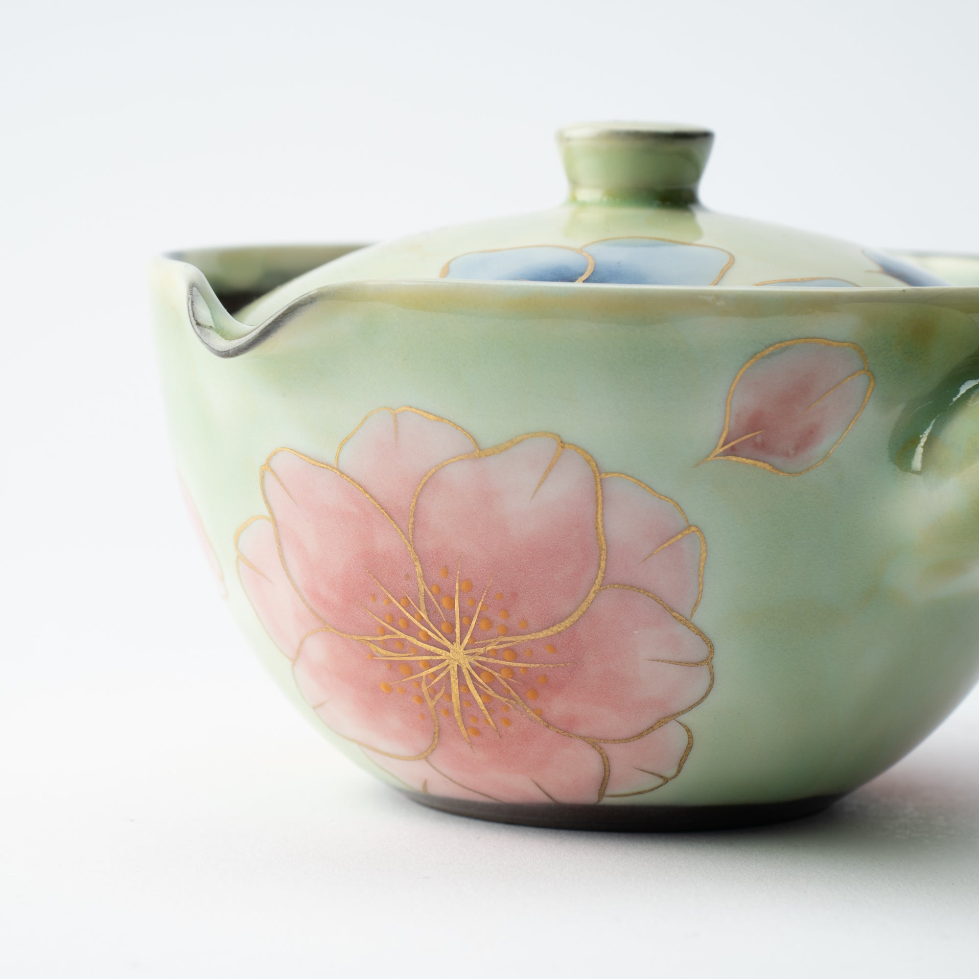 Colorful Floral Japanese Teapot