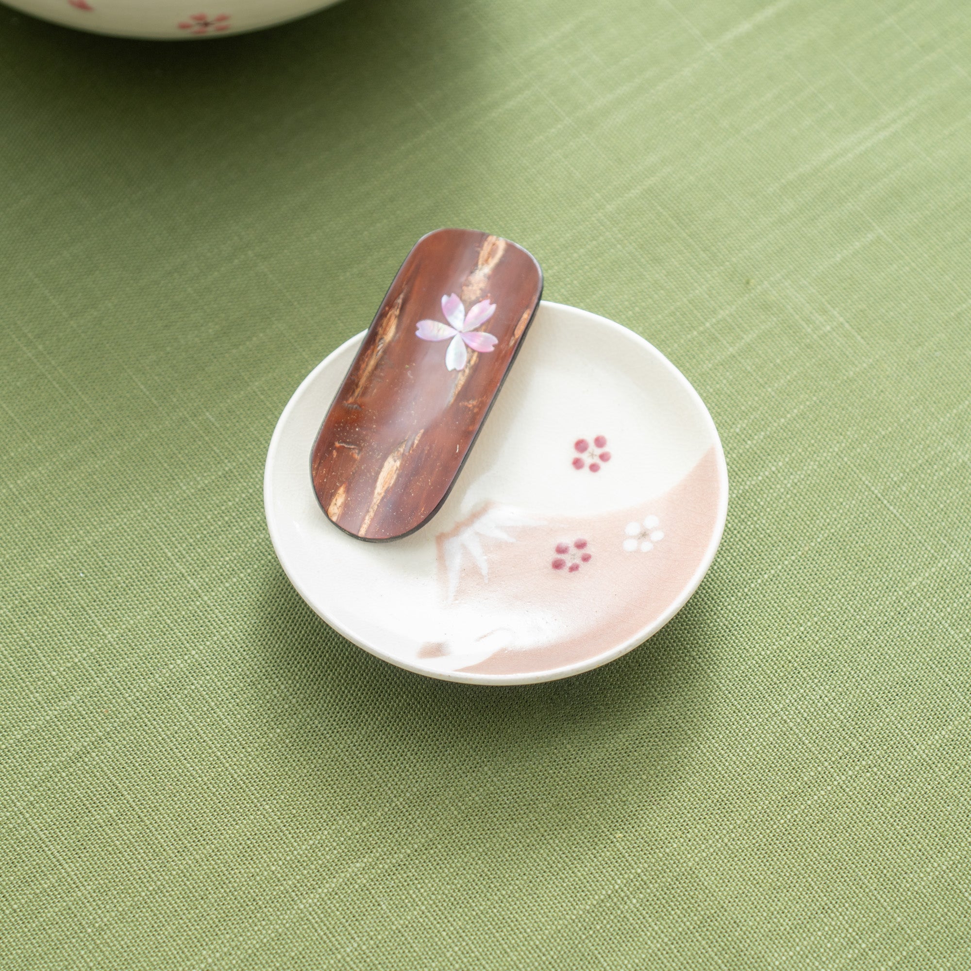 Pink Shell Inlay Sakura Chasaji Teaspoon