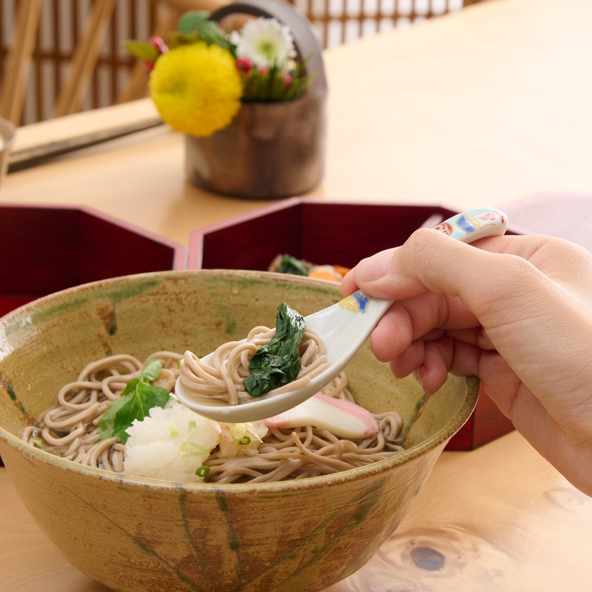 Patterned Ramen Spoon