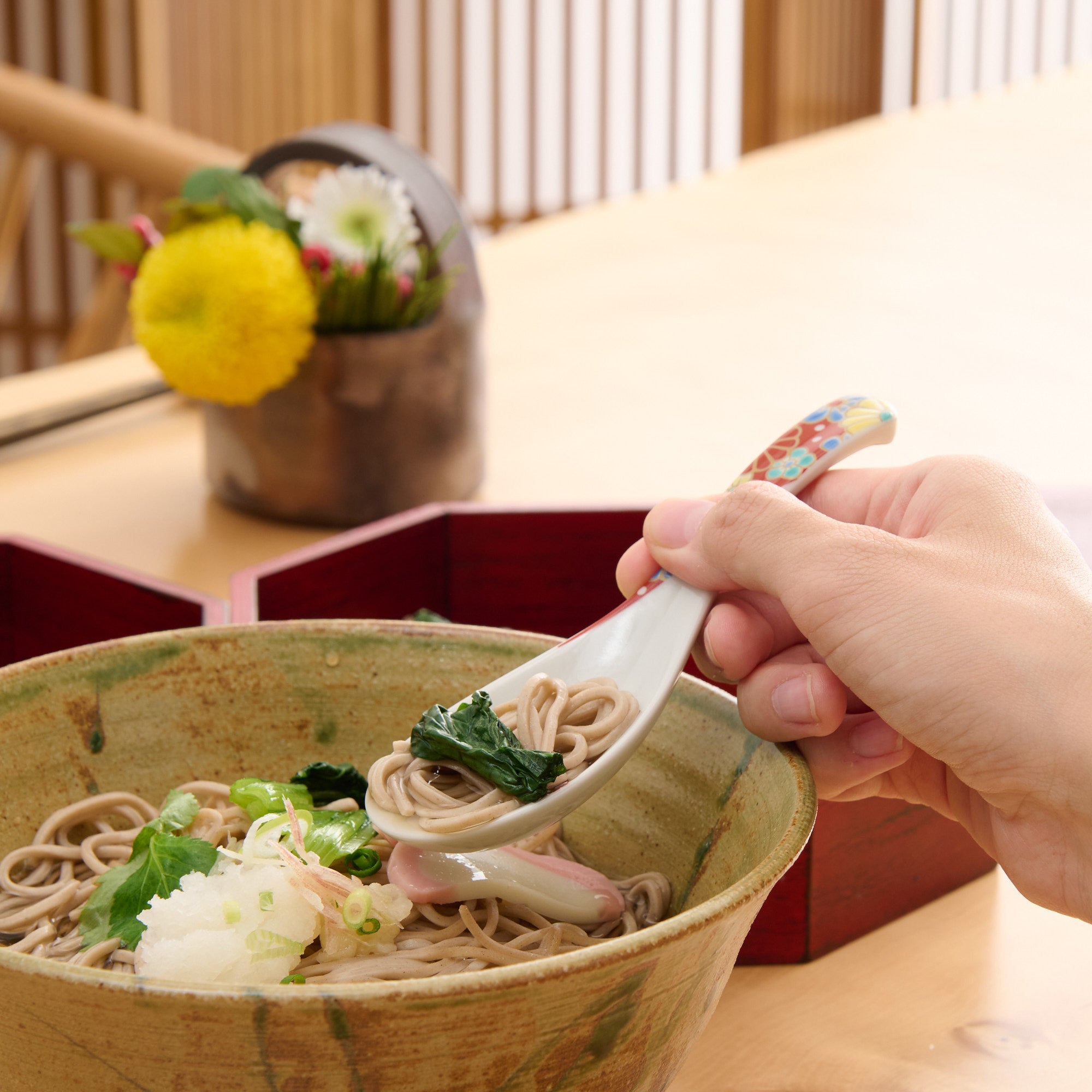 Patterned Ramen Spoon