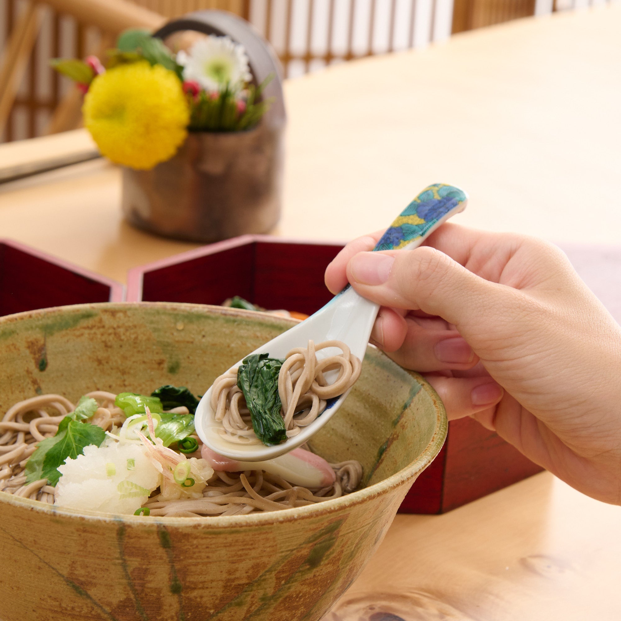 Patterned Ramen Spoon