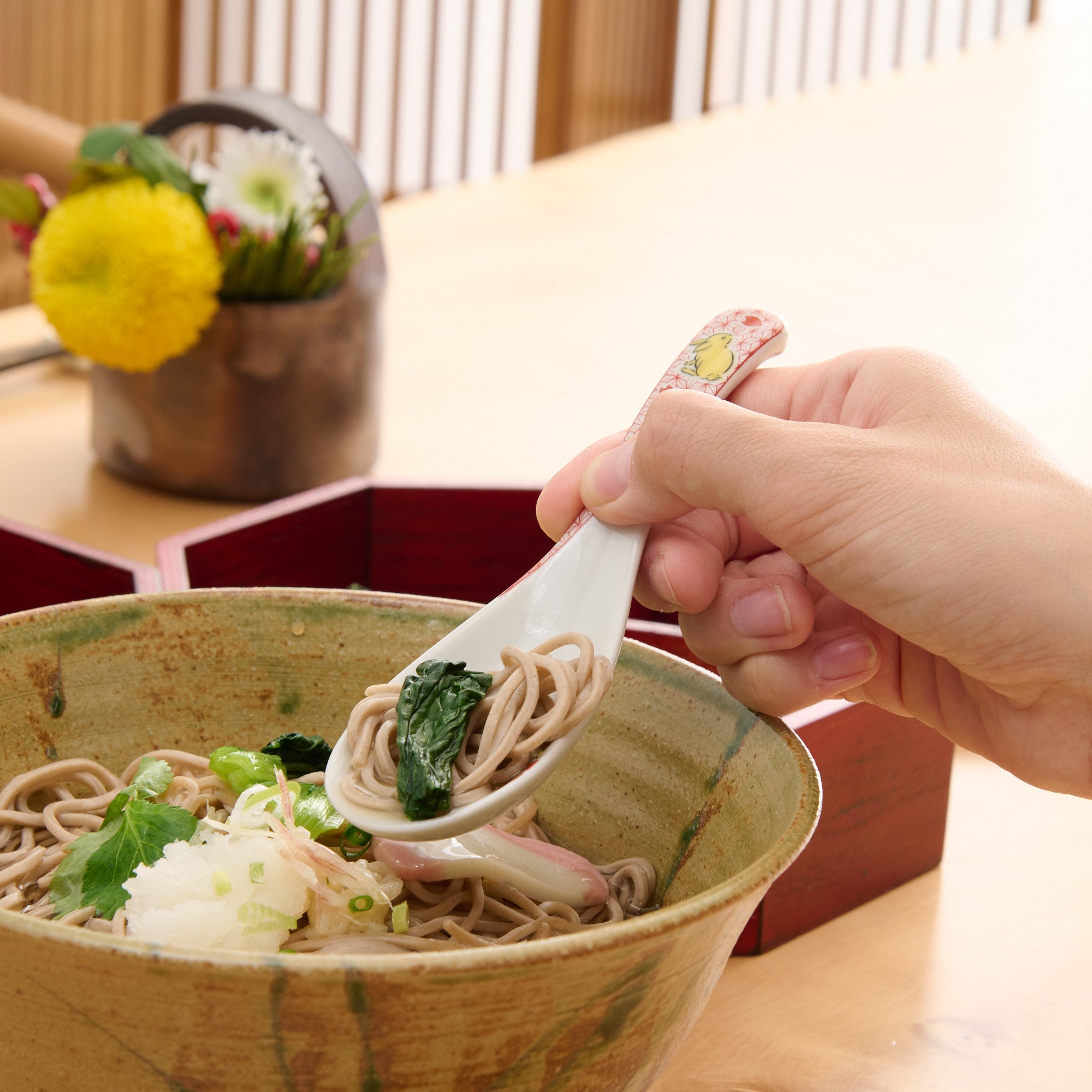 Patterned Ramen Spoon