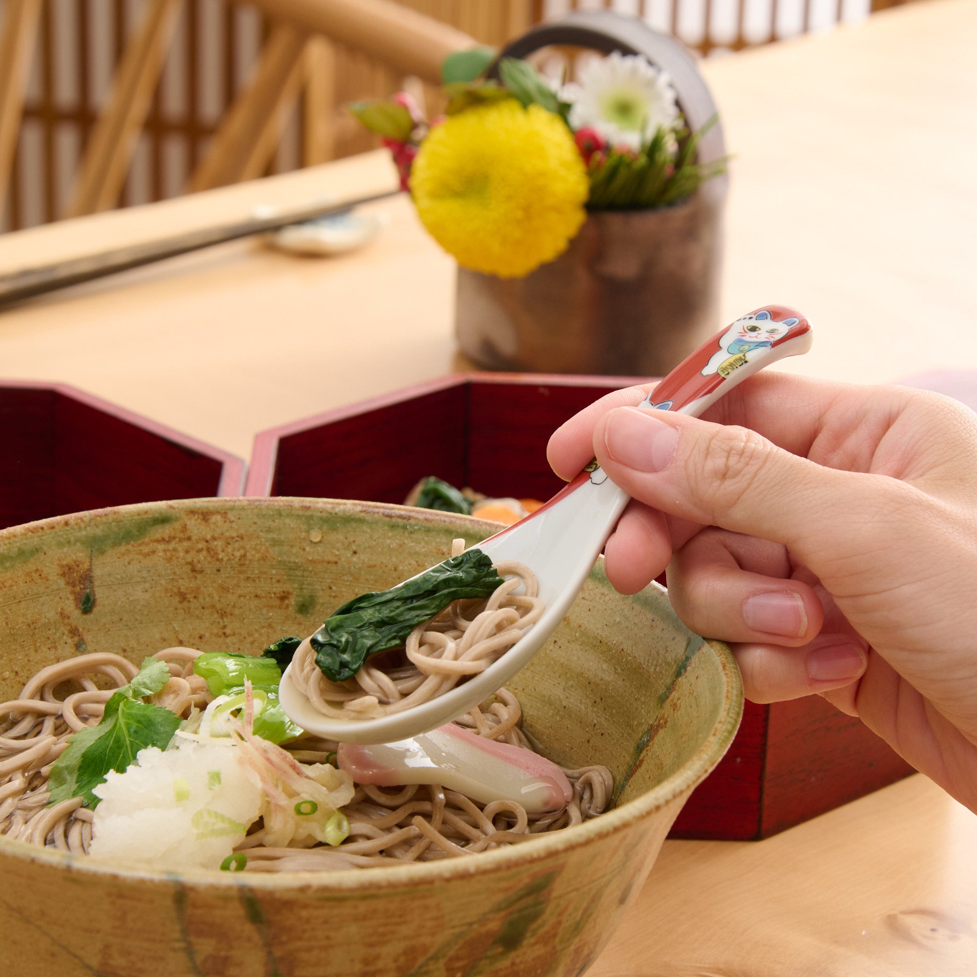 Patterned Ramen Spoon