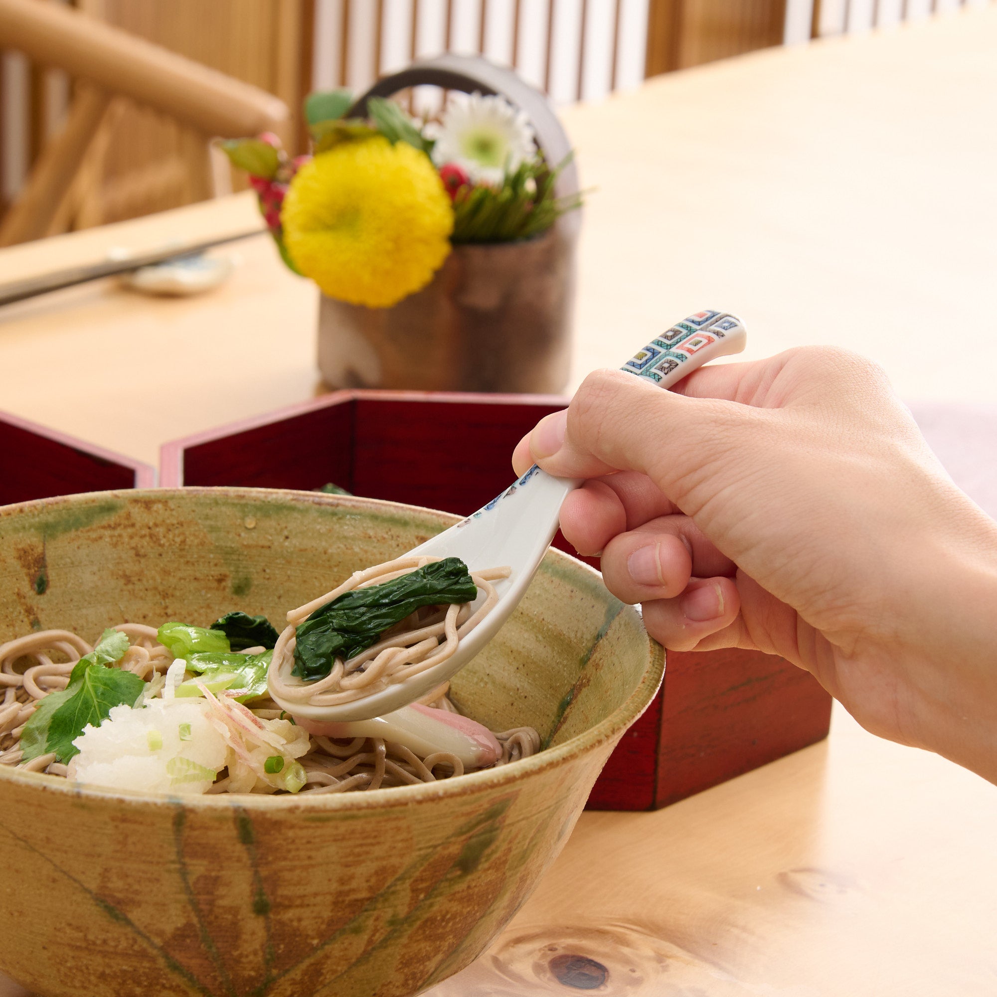 Patterned Ramen Spoon