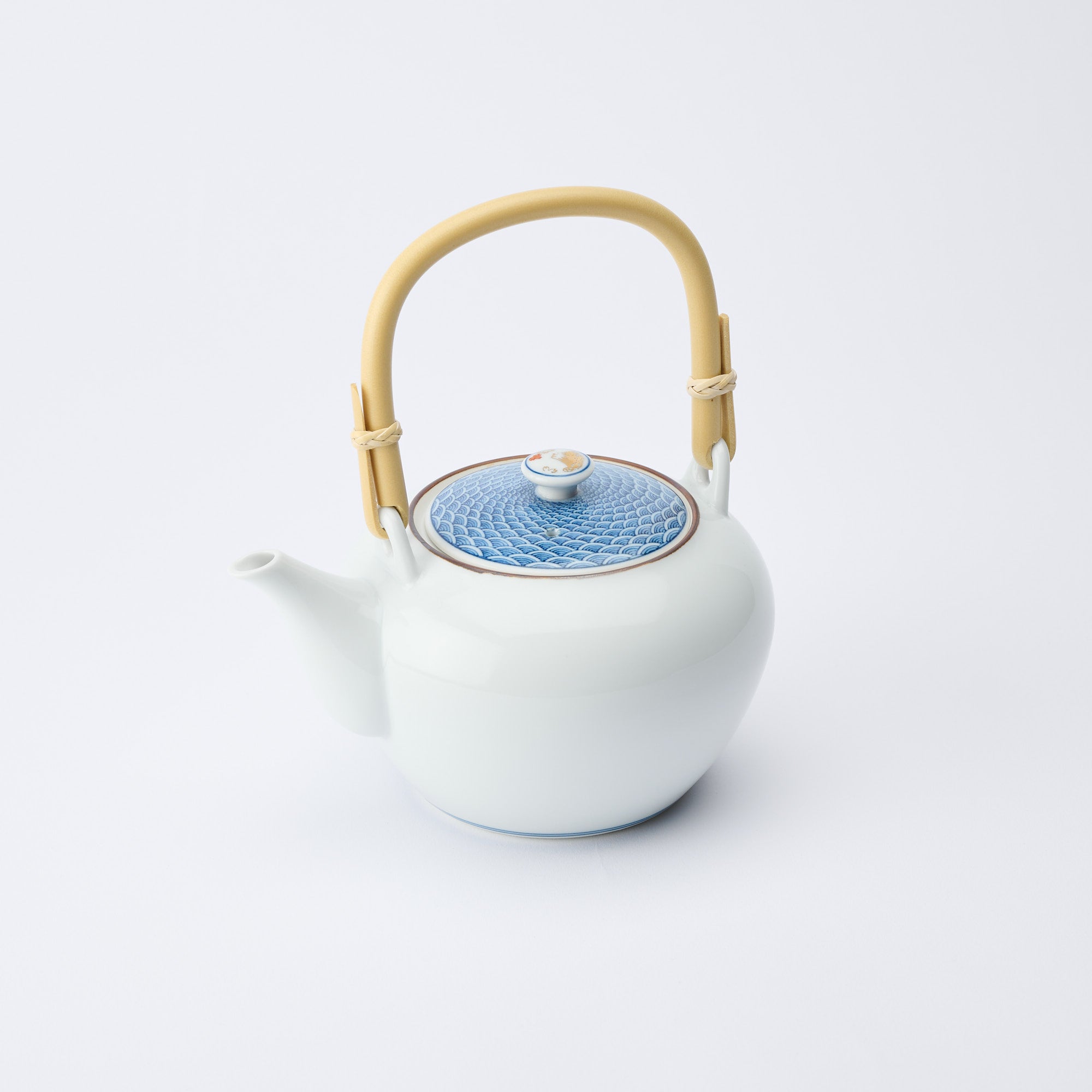 Seigaiha Blue Wave Japanese Teapot 23.7 fl oz