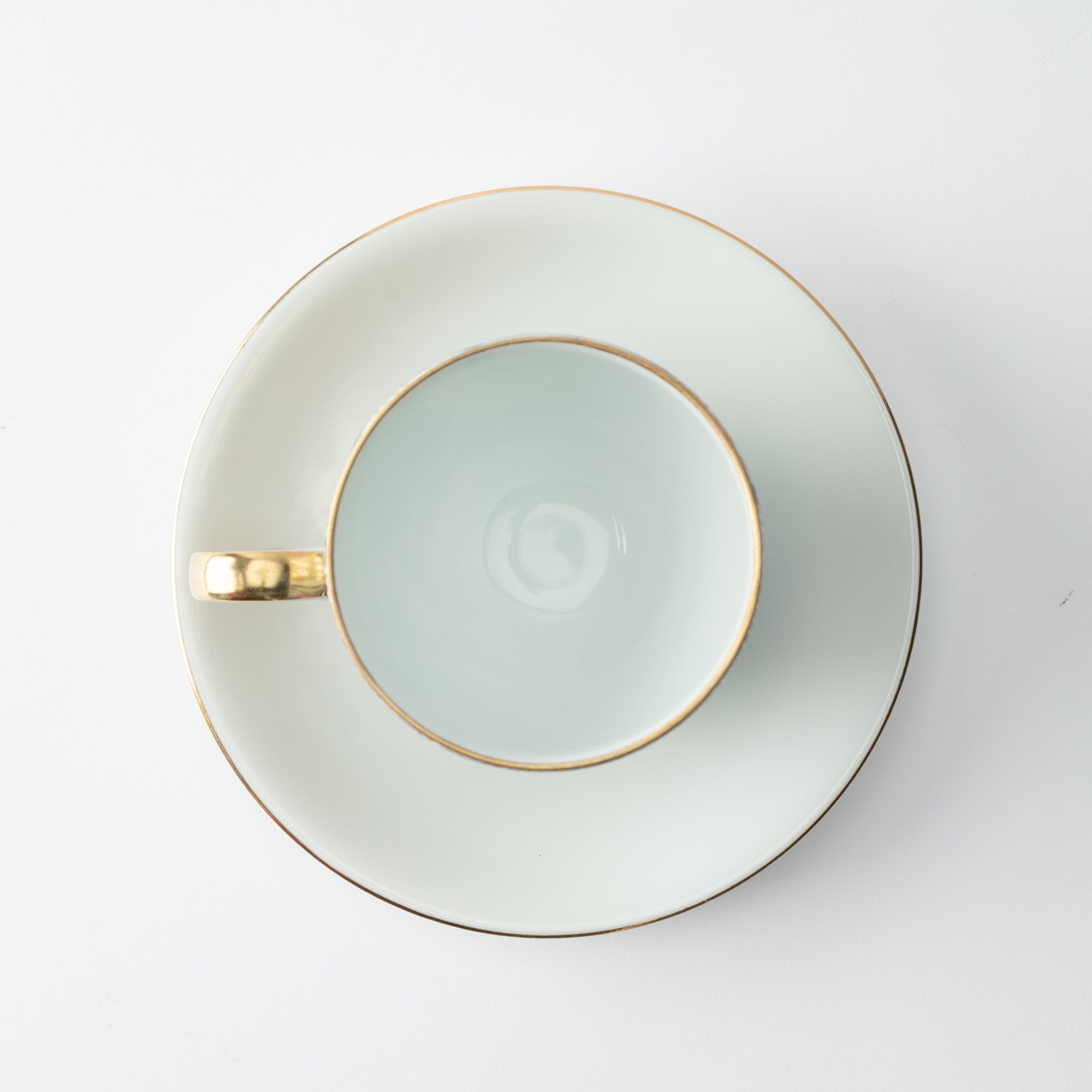 Blue Hanazume Kutani Cup and Saucer