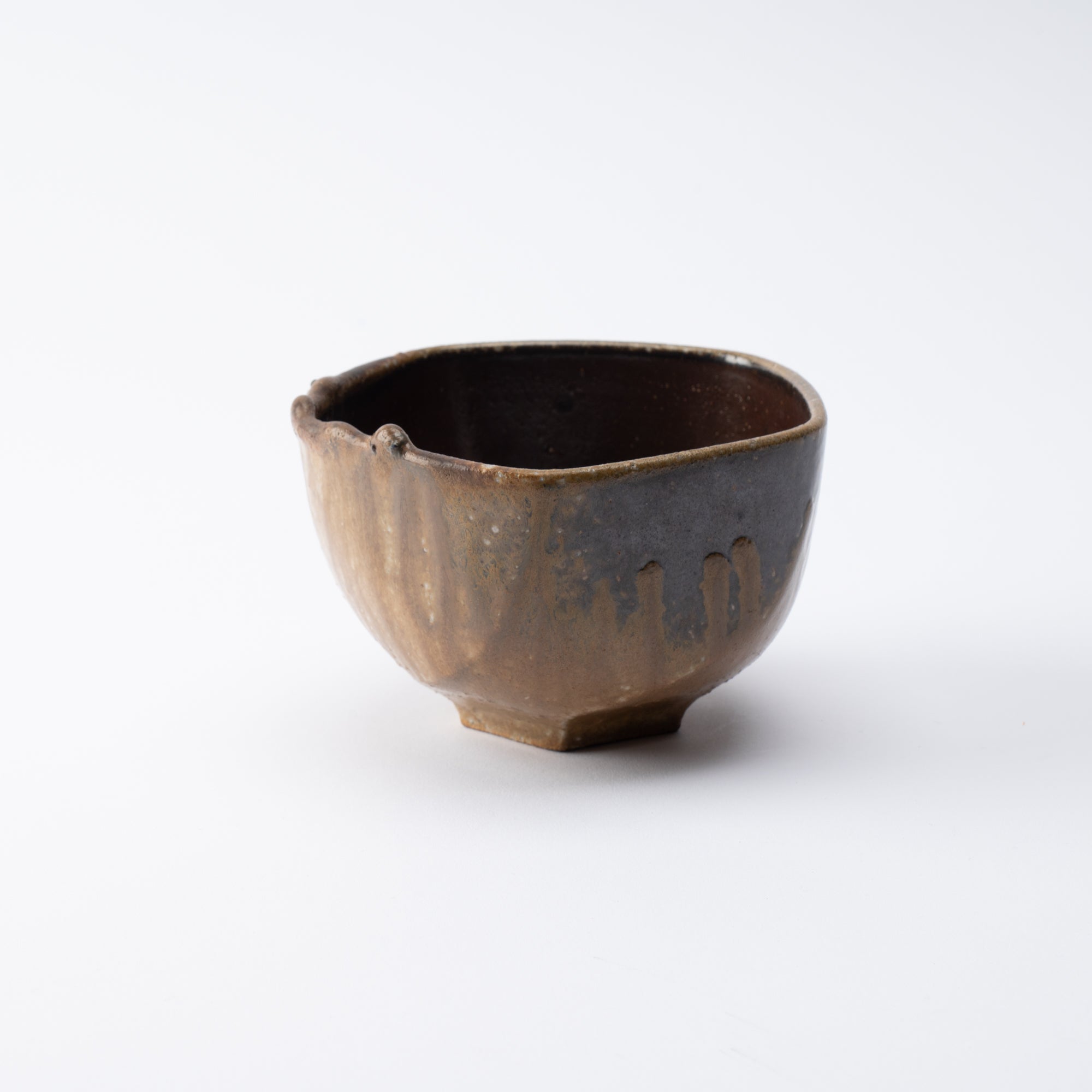 Shima Five-Sided Matcha Bowl