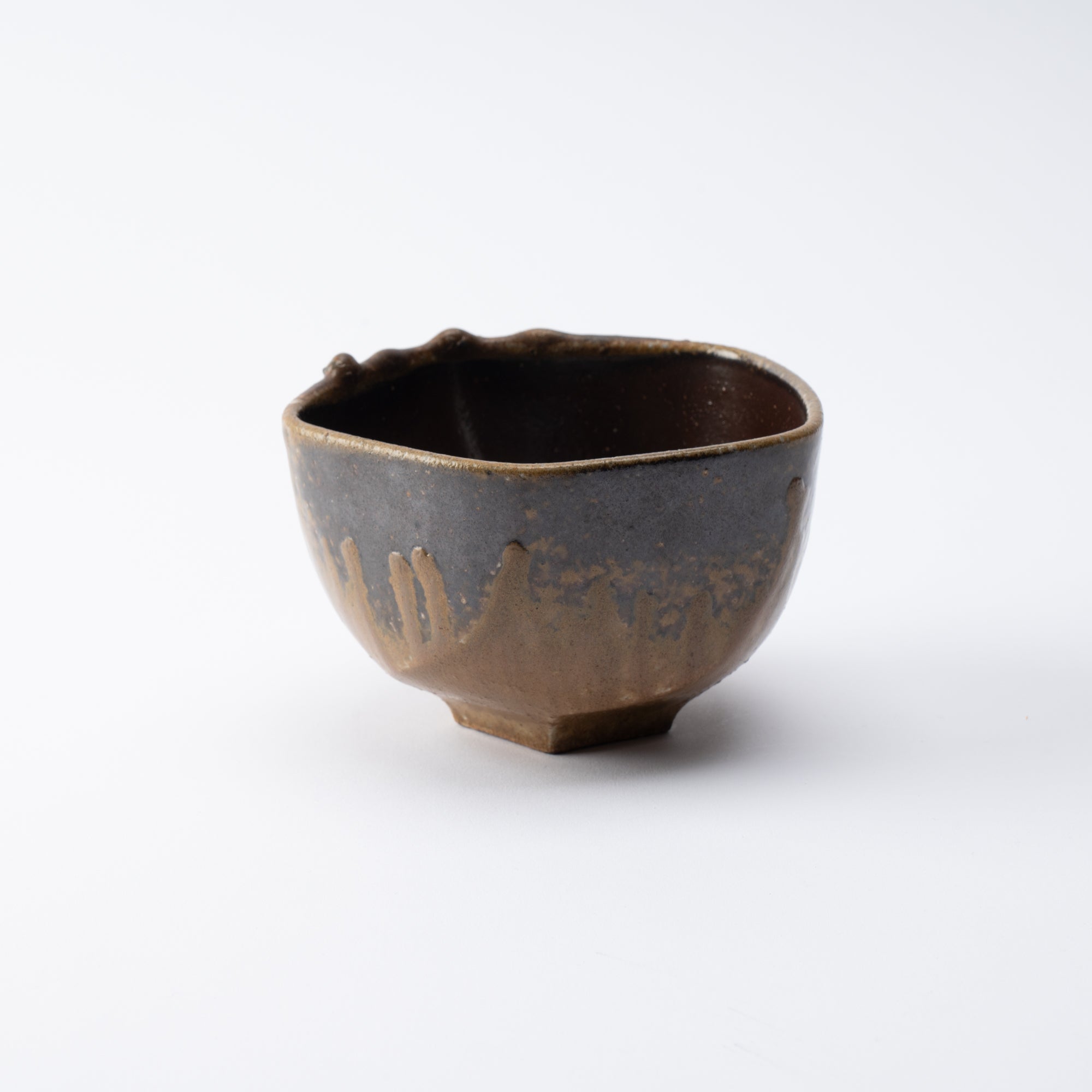 Shima Five-Sided Matcha Bowl