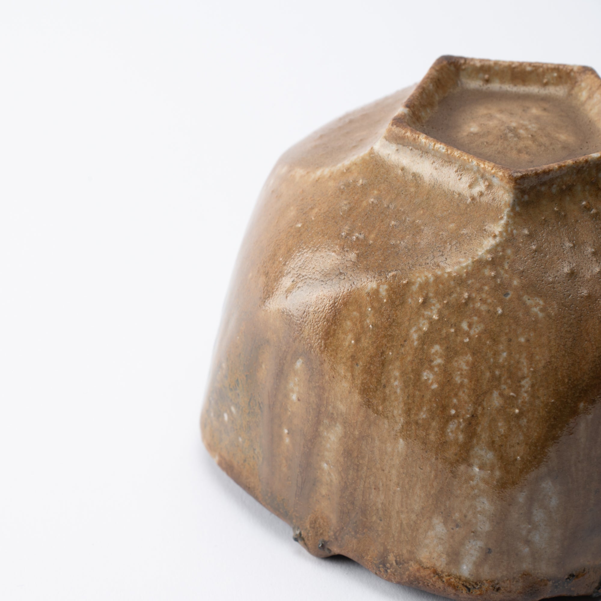 Shima Five-Sided Matcha Bowl