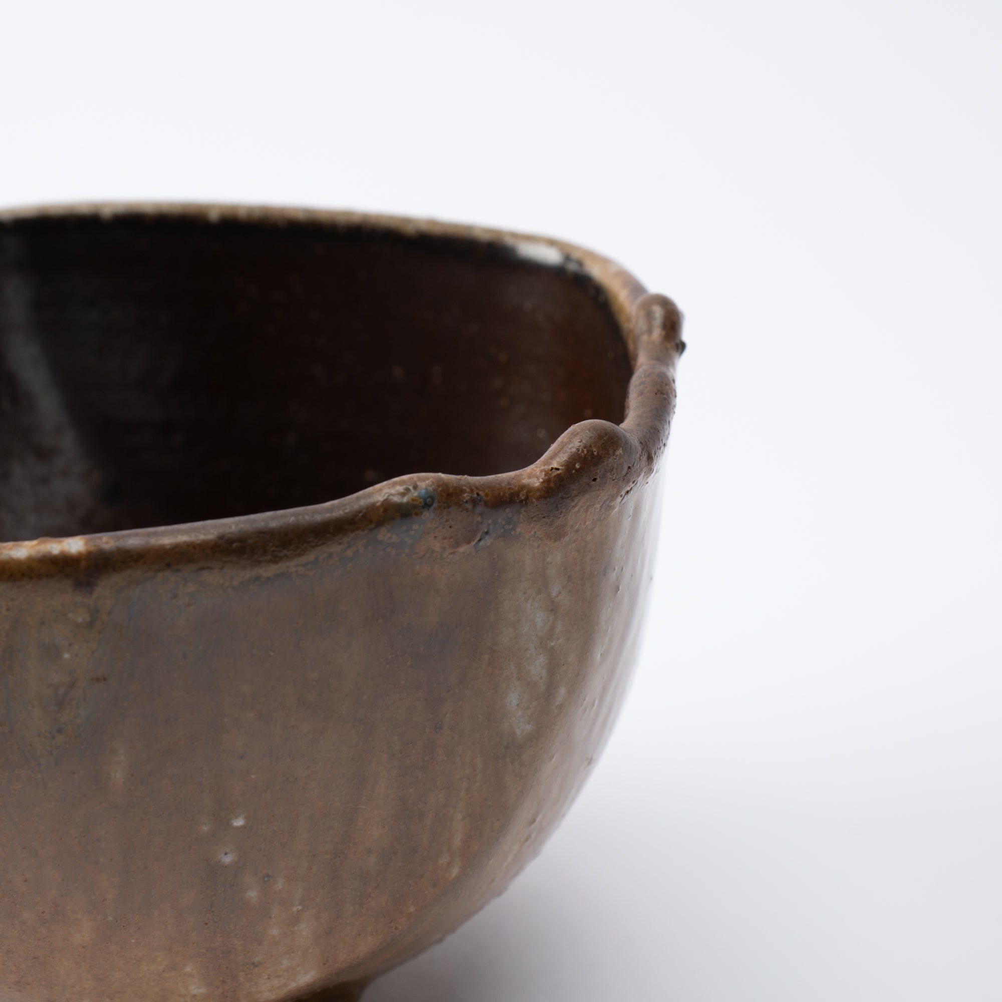 Shima Five-Sided Matcha Bowl