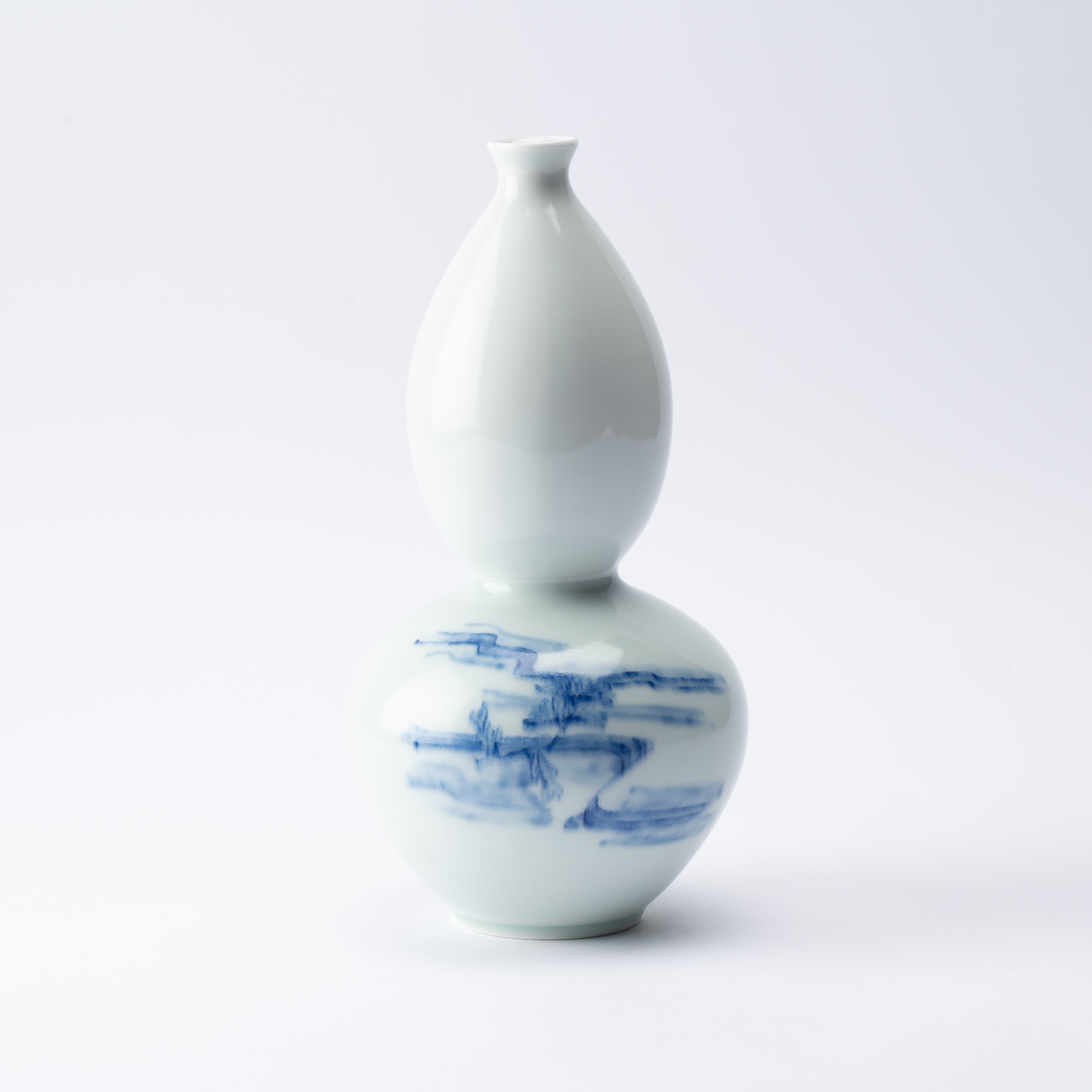 Hirado Chrysanthemum and Running Water Flower Vase