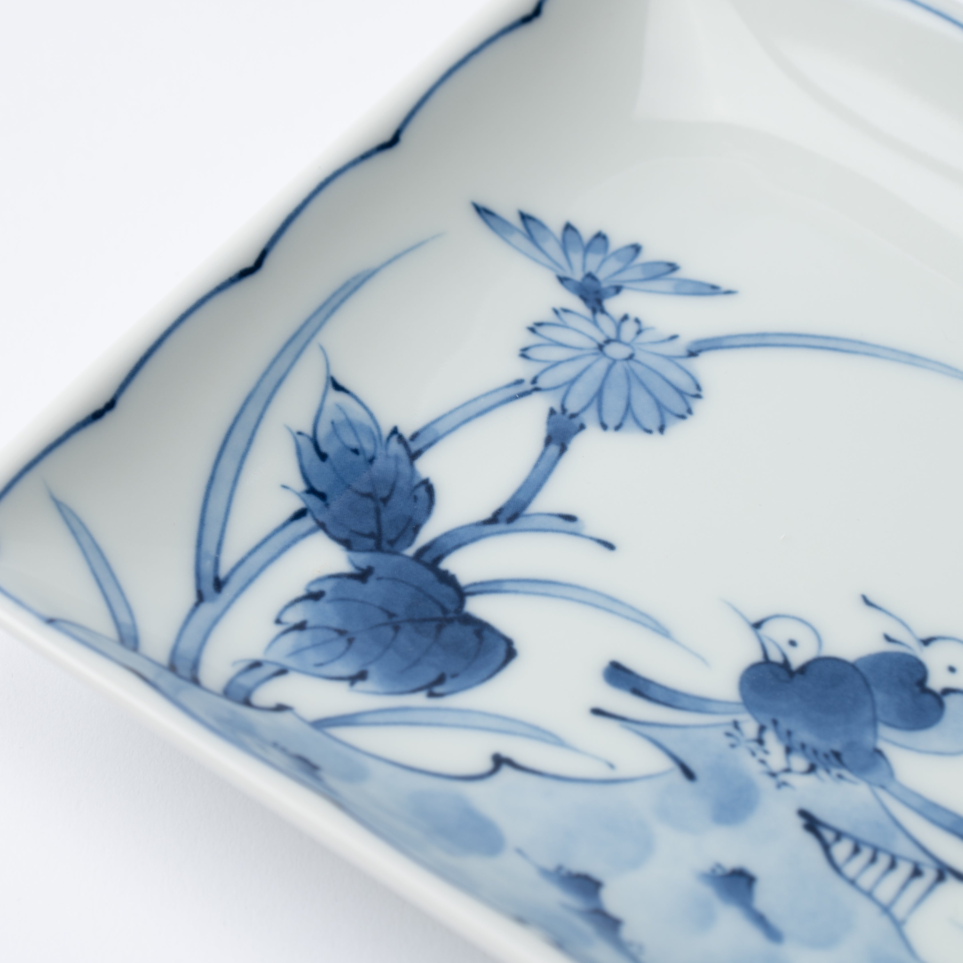 Plants and Birds Rectangular Dinner Plate