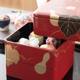 YAMAKYU Golden Gourd Echizen Lacquerware Three Tiers Jubako Bento Box