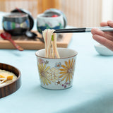 Atelier Yu Brilliant Flower Kutani Japanese Teacup