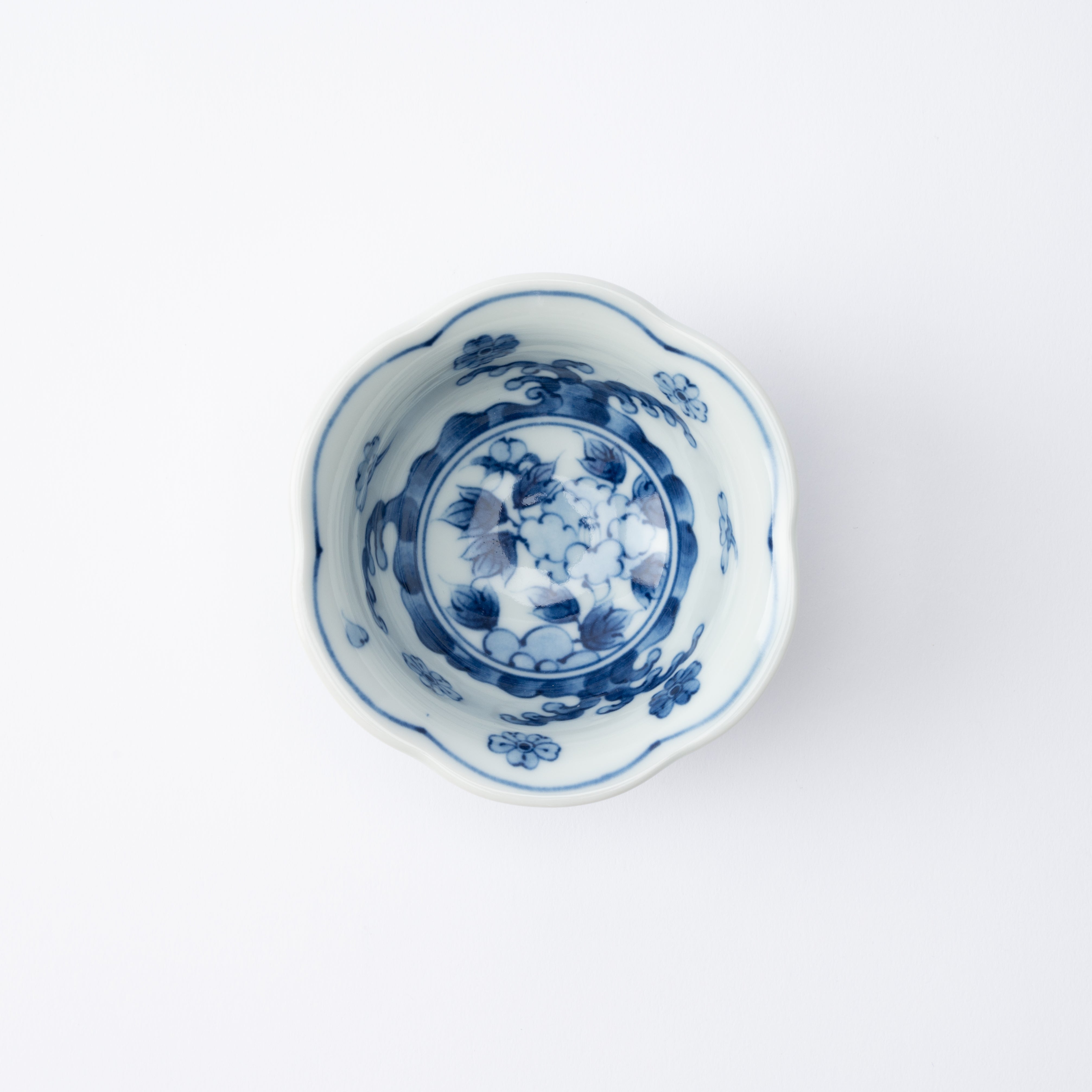 Petalled Rim Peony Kobachi Small Bowl