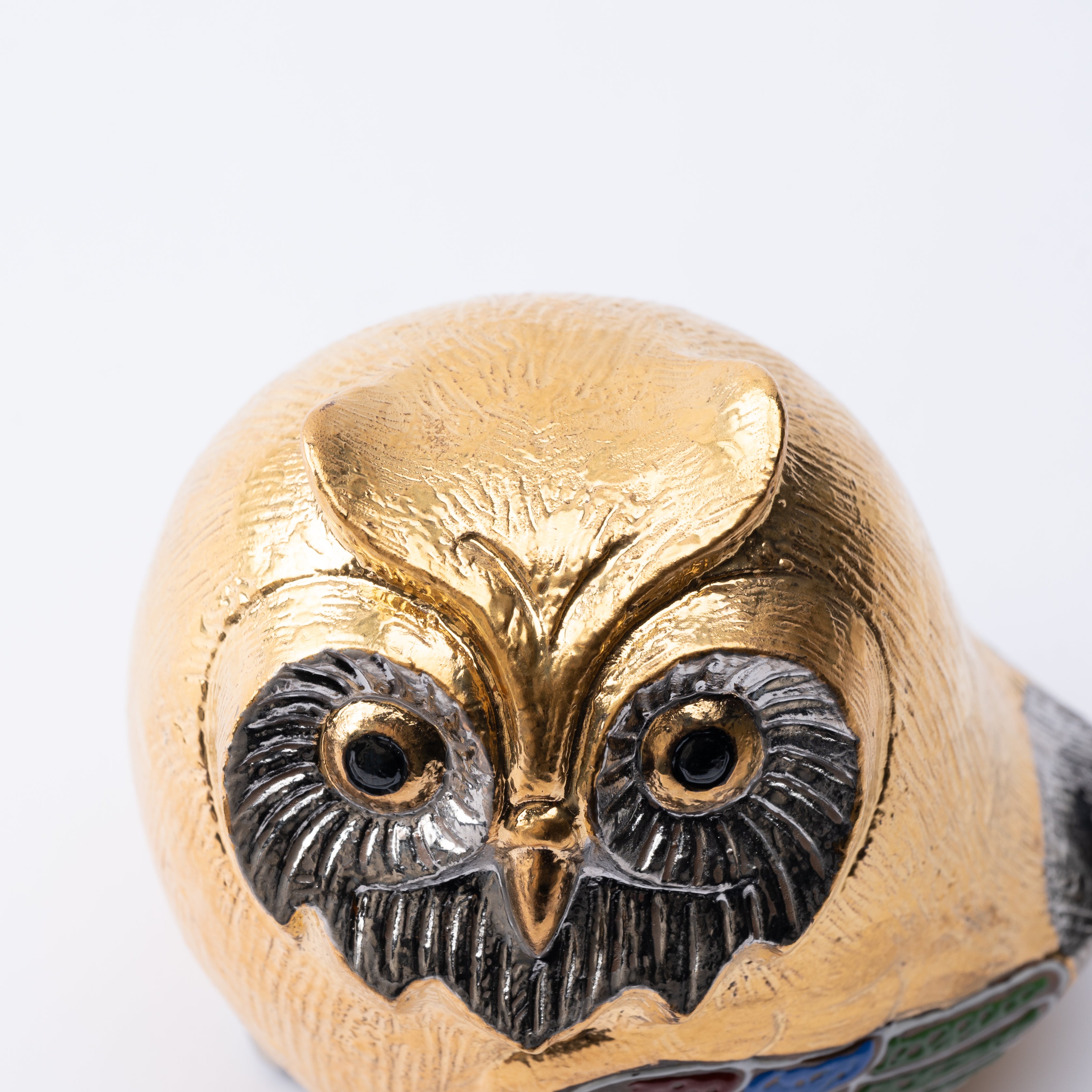 Gold Gosai Owl Figurine