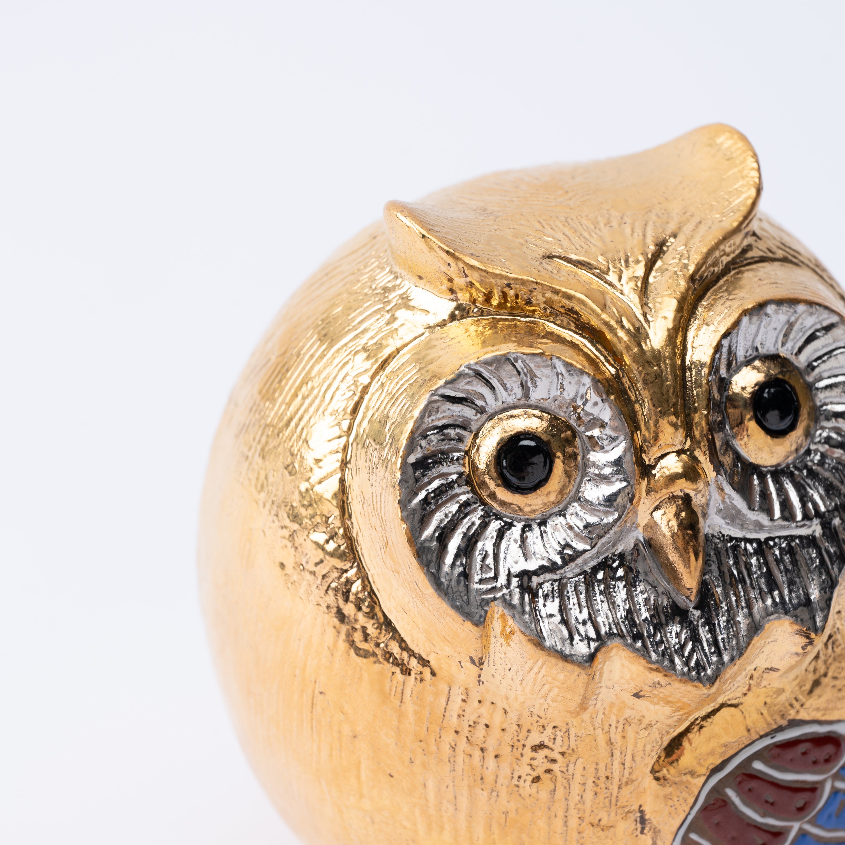 Gold Gosai Owl Figurine