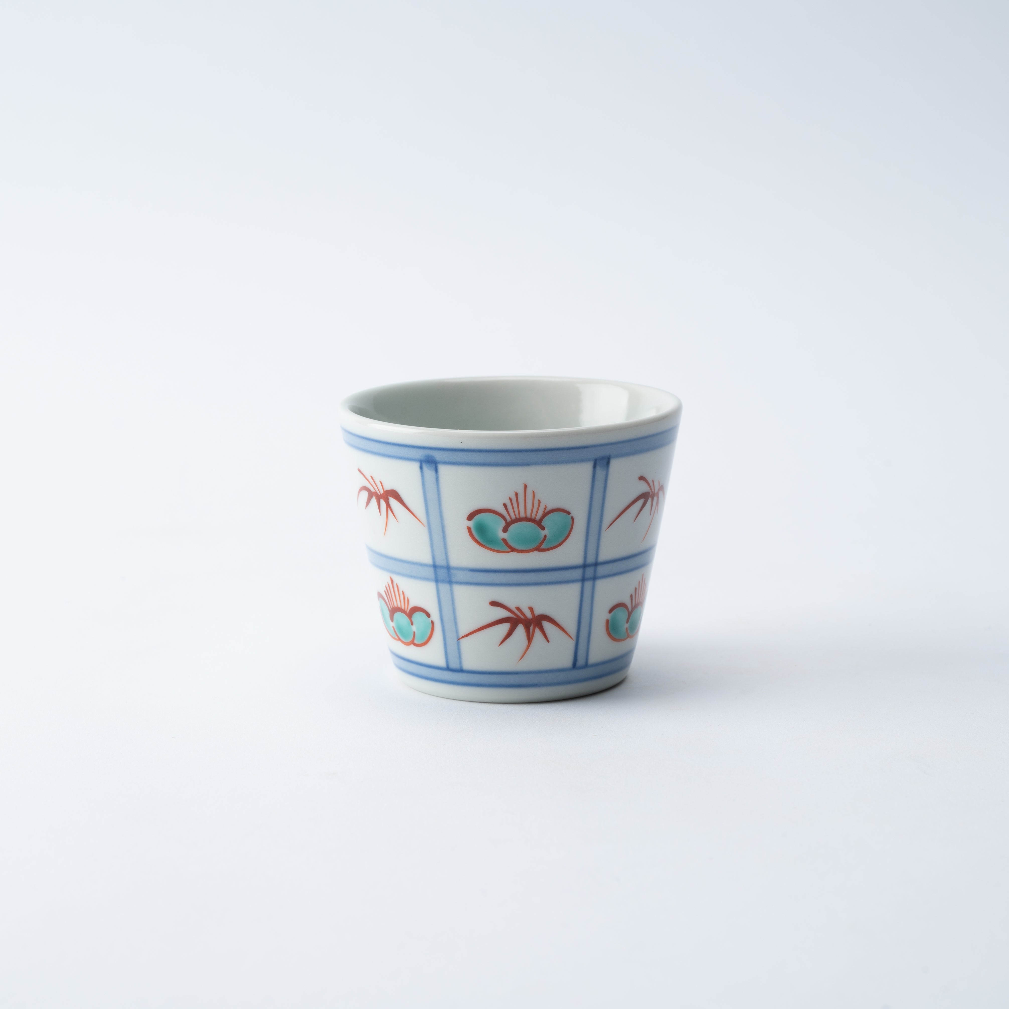 Plum Blossom and Bamboo Soba Choko Cup