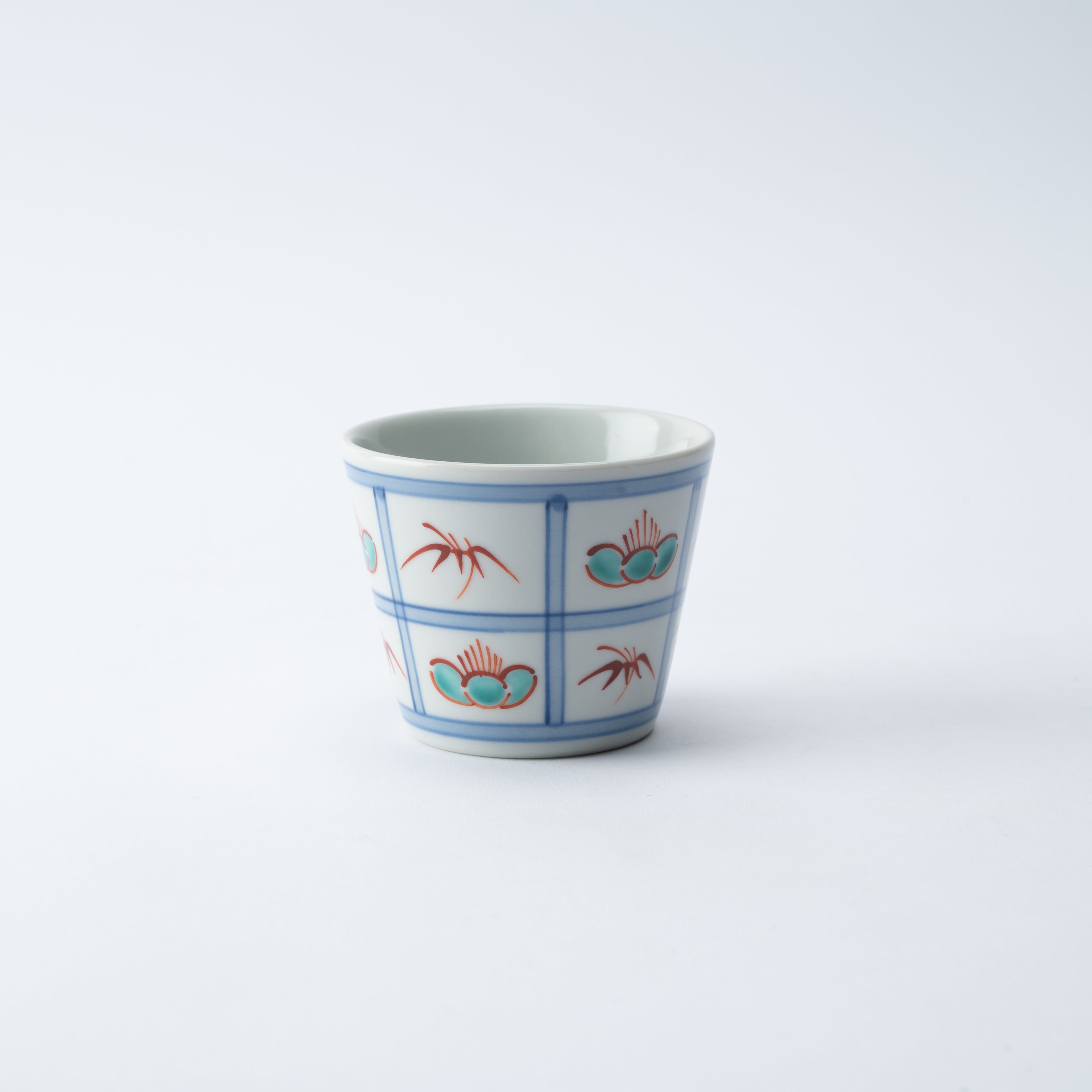 Plum Blossom and Bamboo Soba Choko Cup