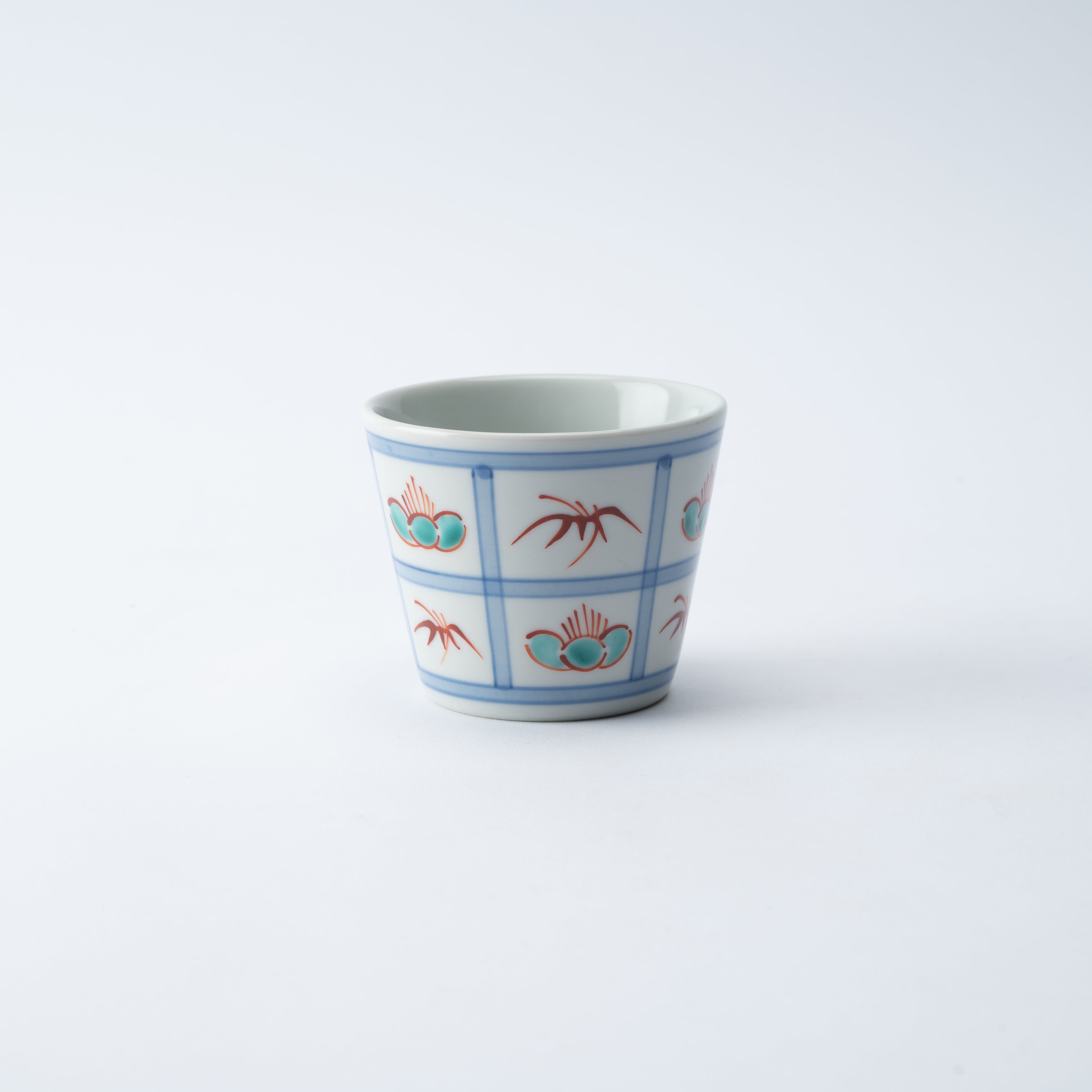 Plum Blossom and Bamboo Soba Choko Cup