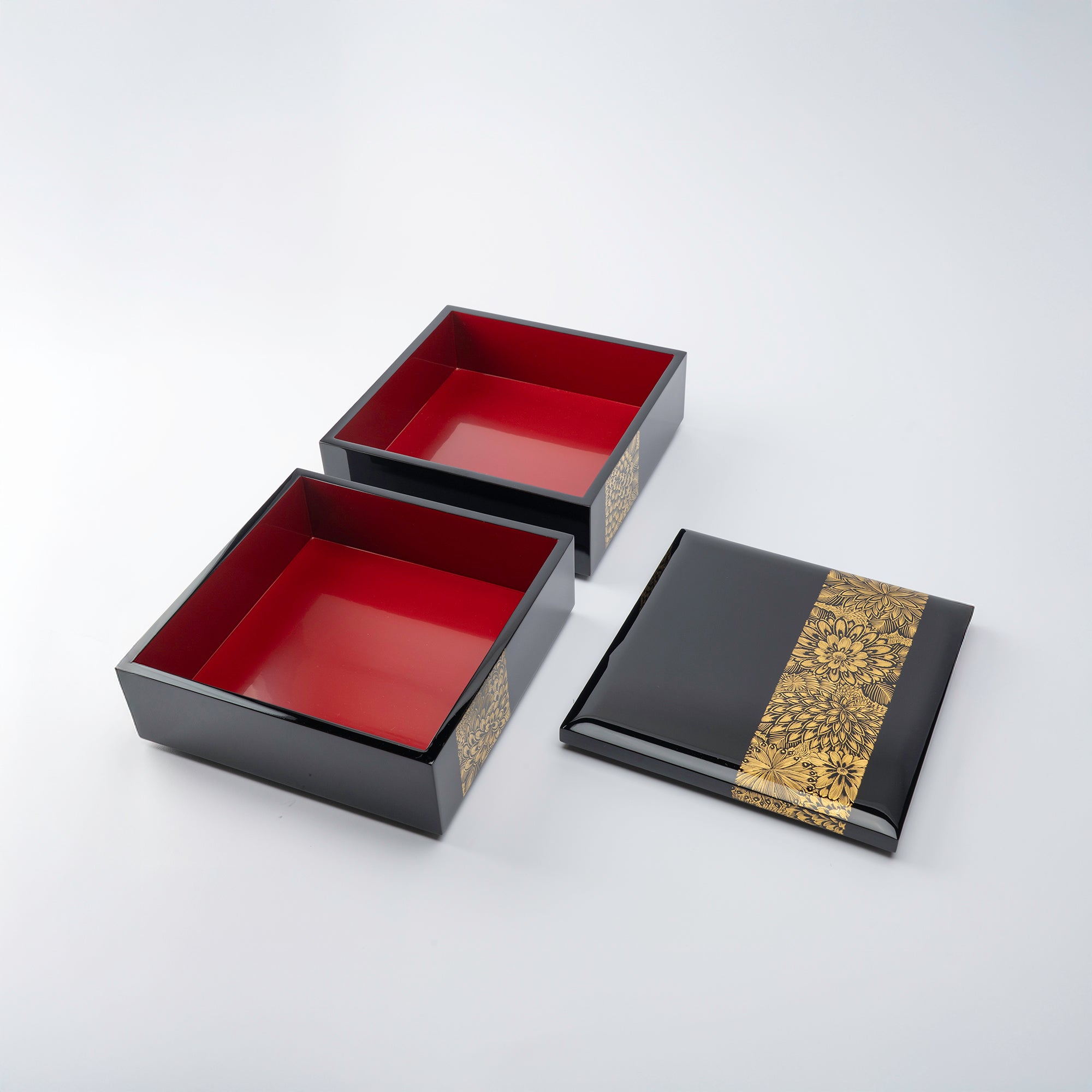 Moon and Chrysanthemum Jubako Bento Box