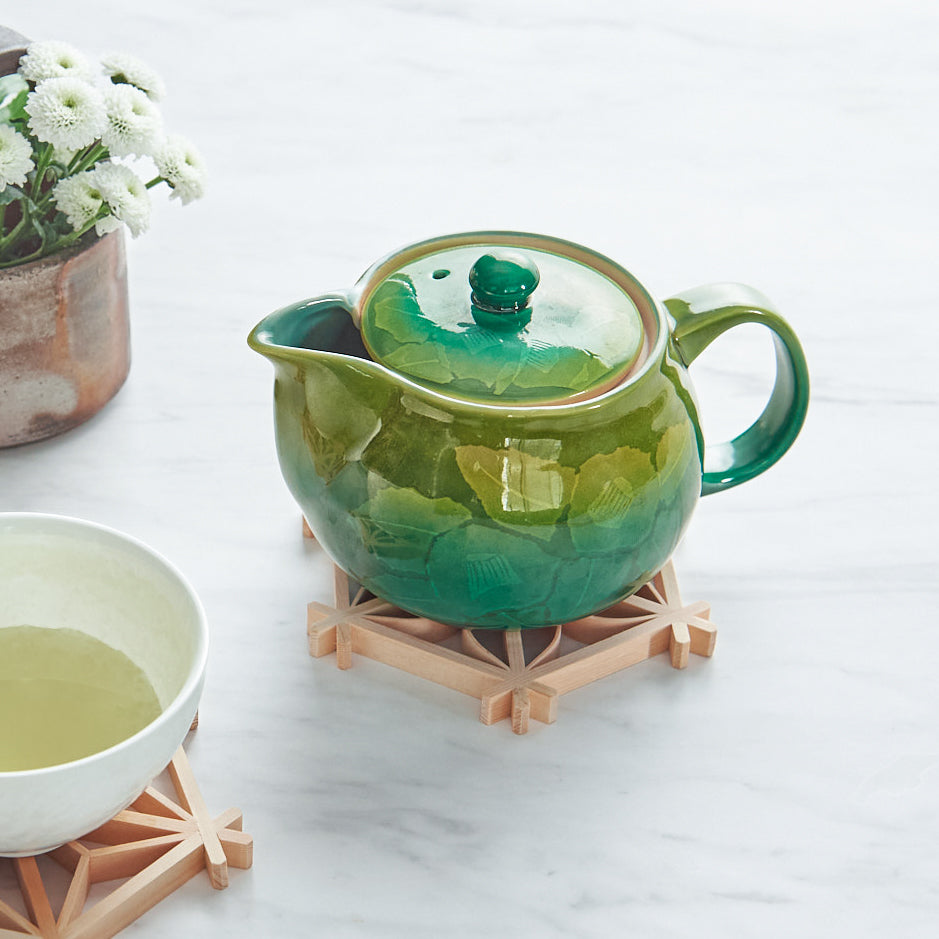 Ginsai Camellia Japanese Teapot