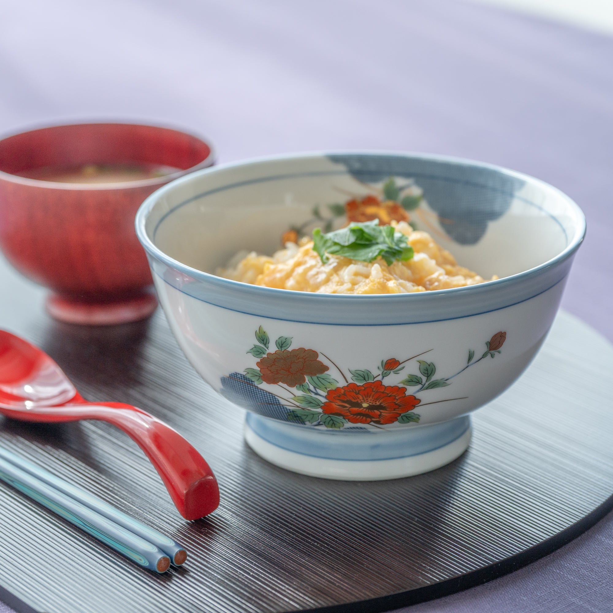 Nunome Peony Donburi Bowl 6.8 in