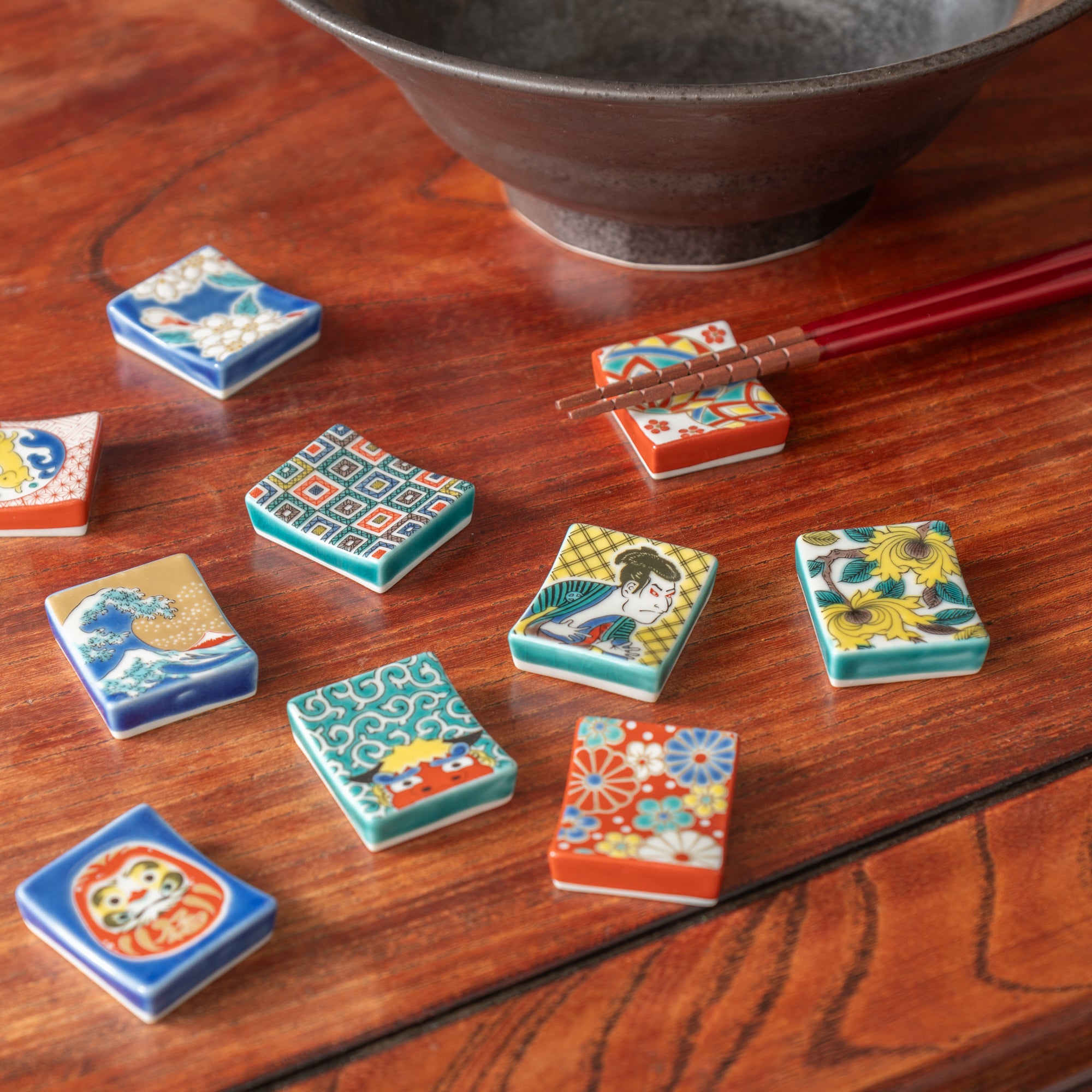 Kutani Colors Chopstick Rest