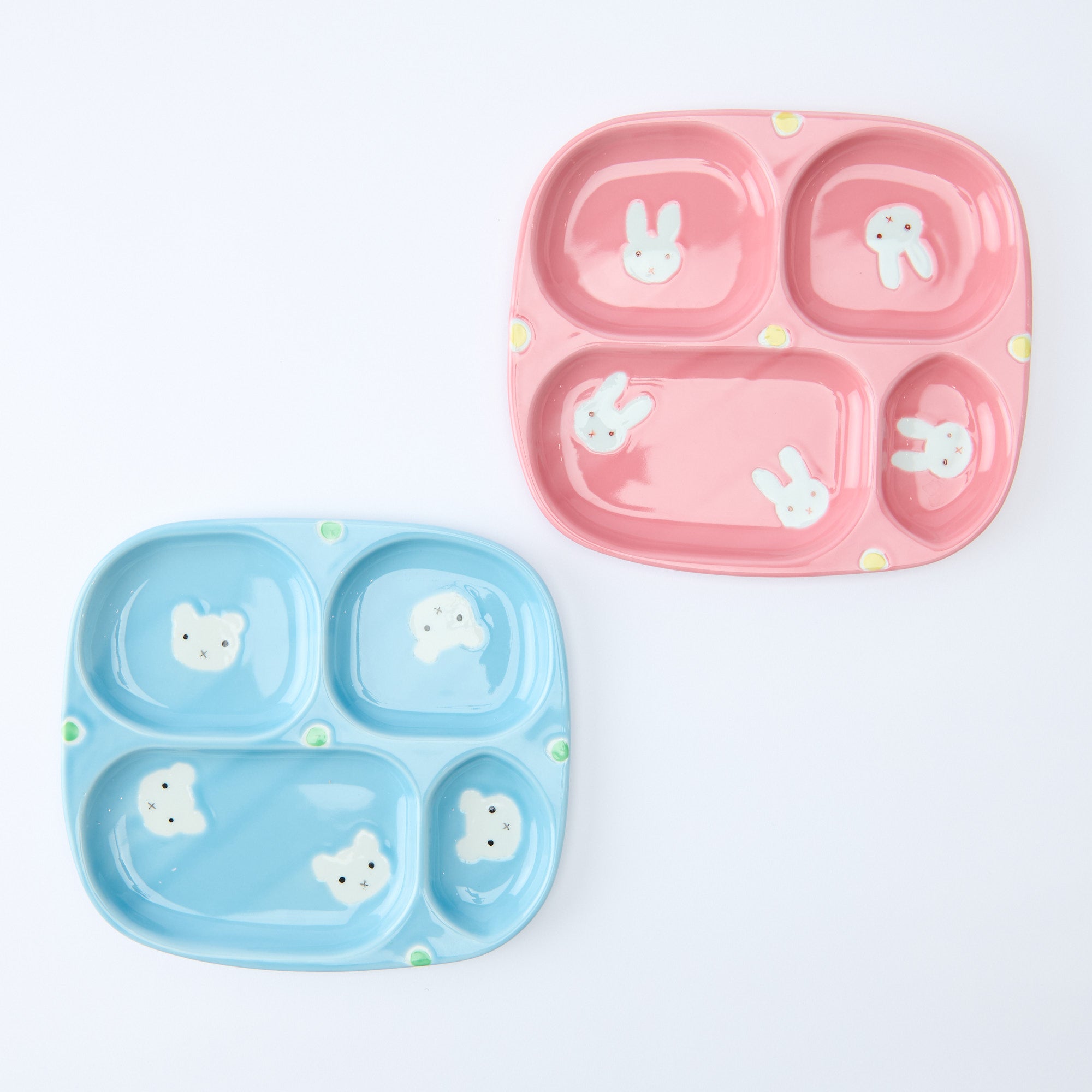Blue Bear Children's Divided Plate