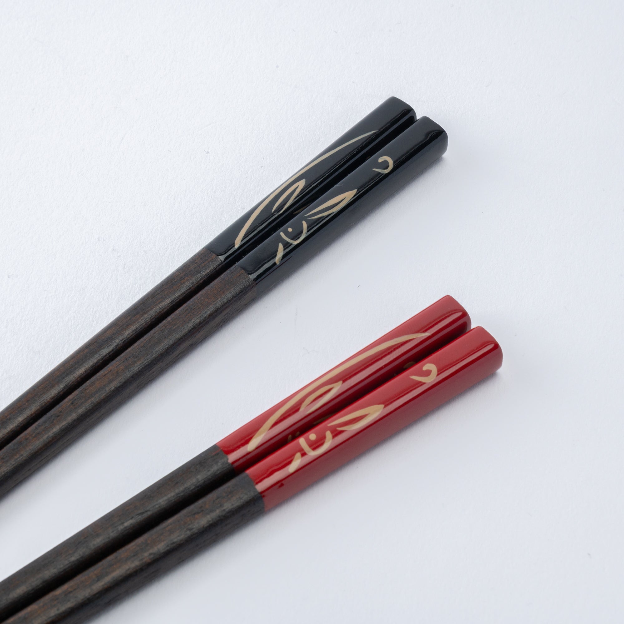 Golden Rabbit Chopsticks Pair Set
