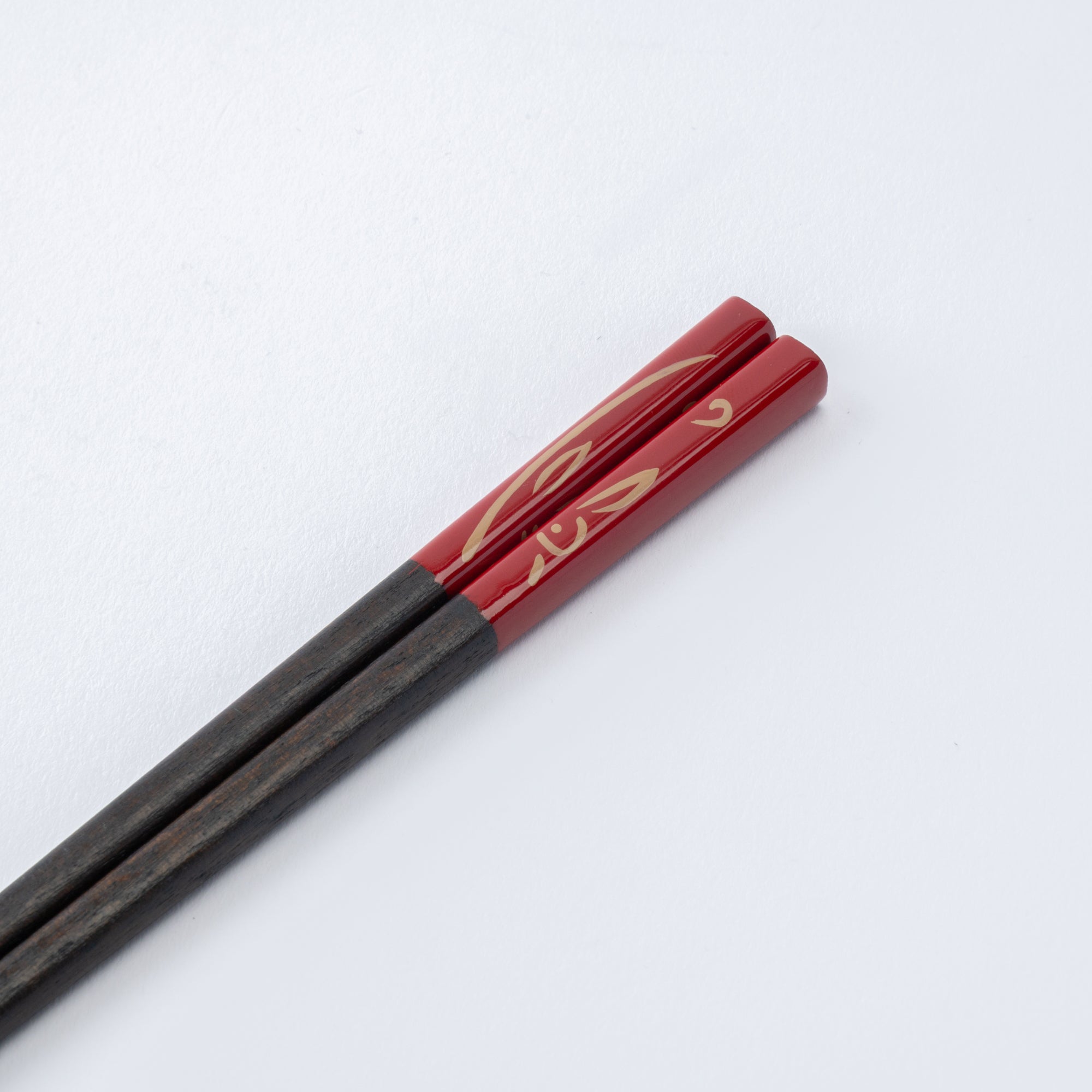 Goldenes Kaninchen-Essstäbchen-Paar-Set